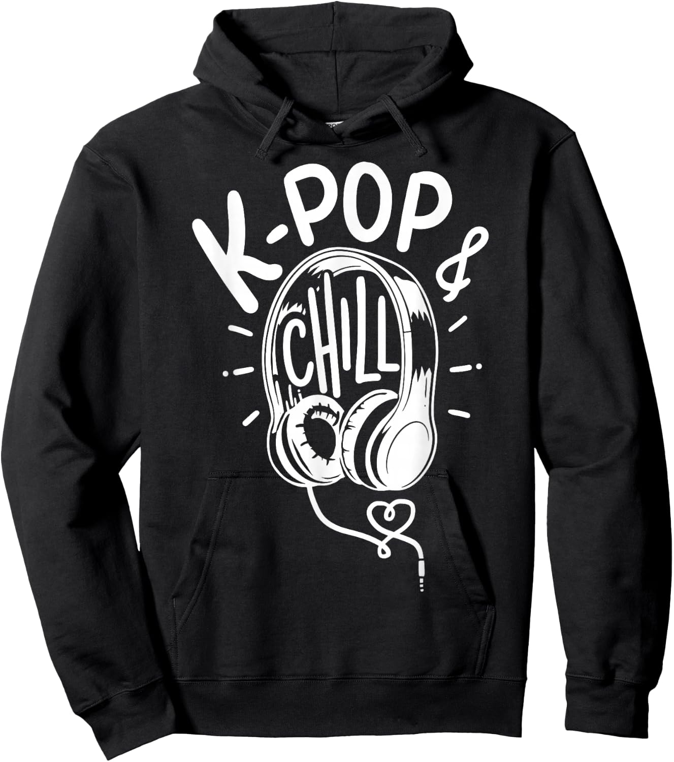 K-Pop Music Headphone Gift Hoodie - Hoodie | Black