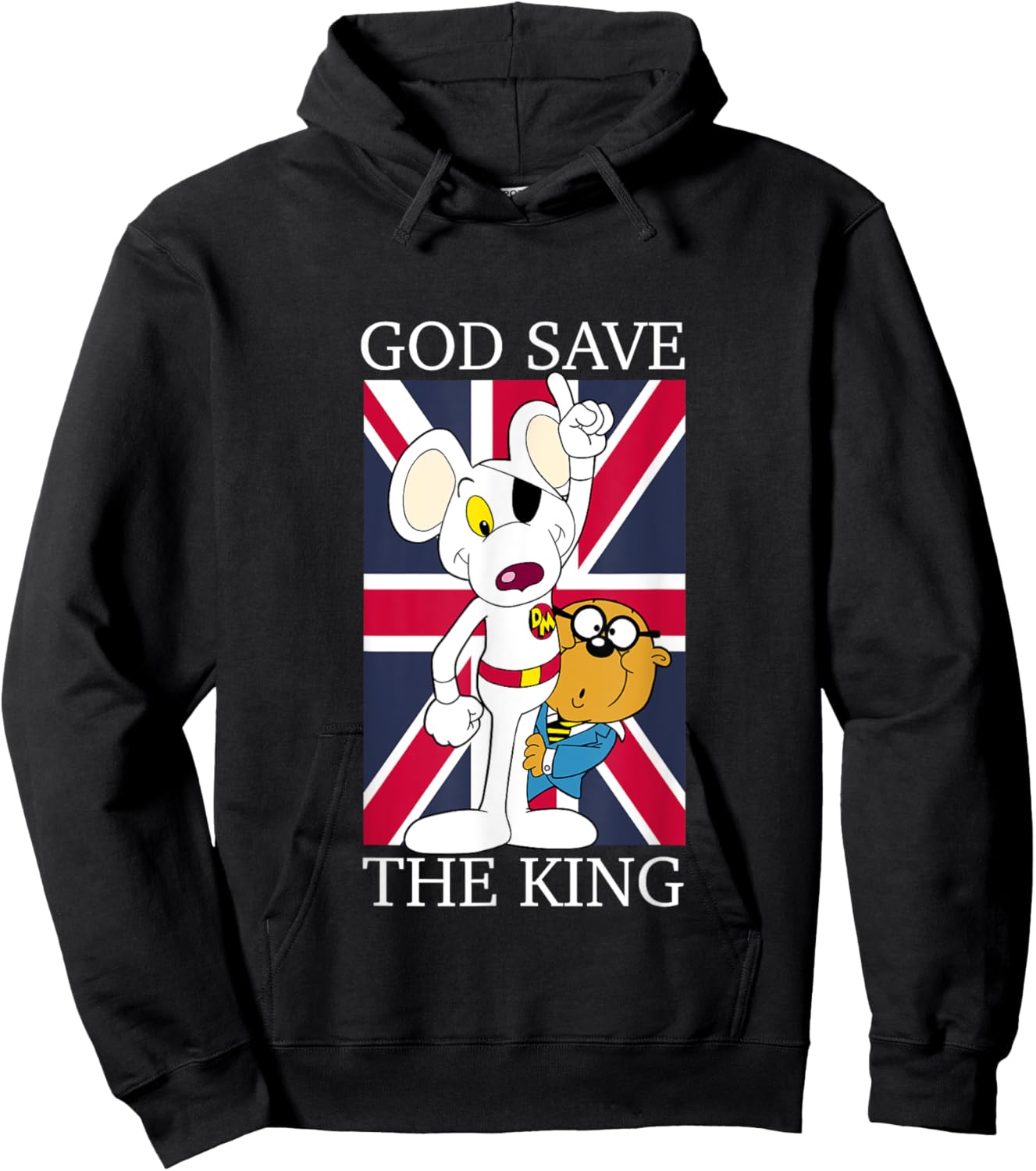 Danger Mouse God Save The King Hoodie - Hoodie | Black