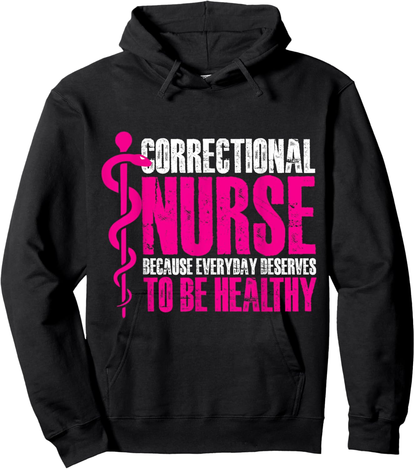 correctional nurse to be healthy Design Hoodie - Hoodie | Black