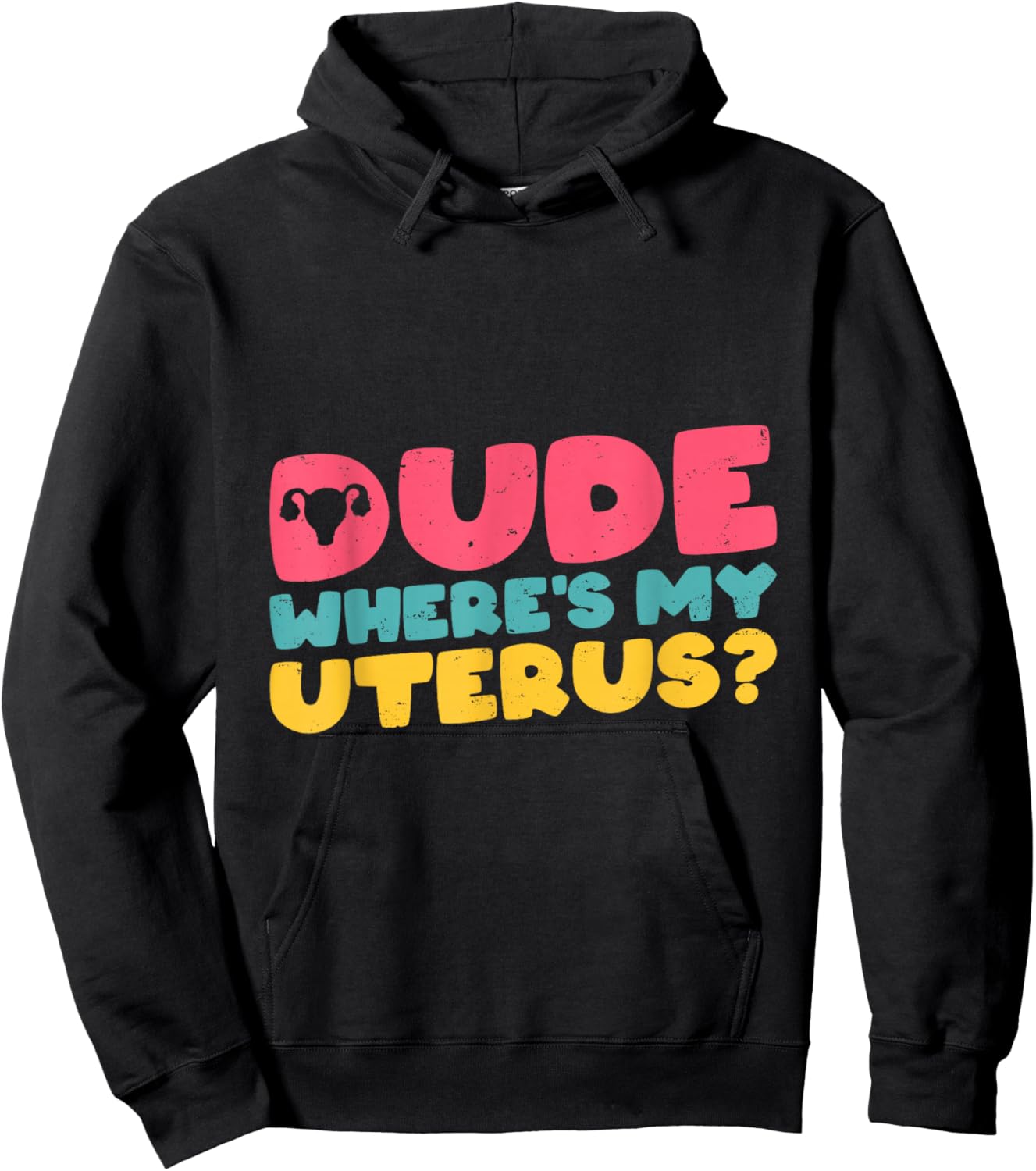 Evicted Funny Uterus Ovarian Removal Hysterectomy Hoodie - Hoodie | Black