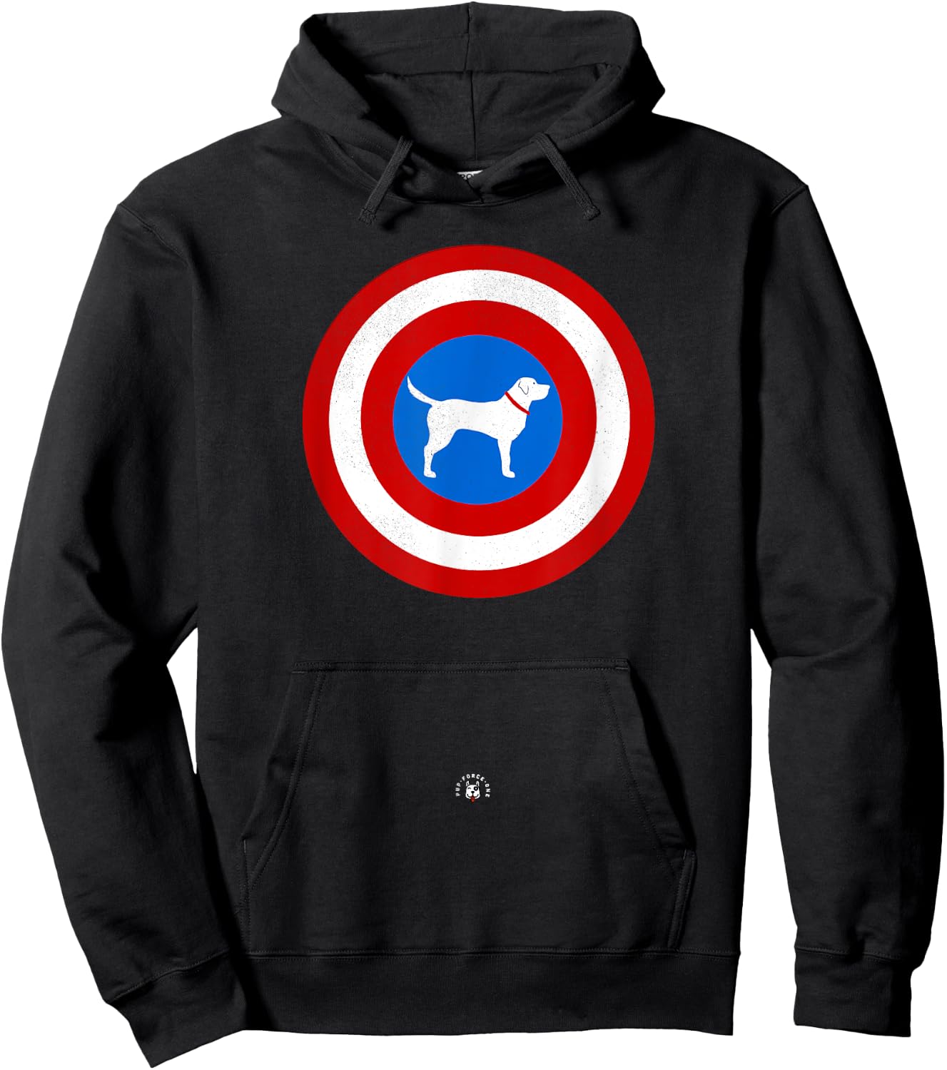 Cute Graphic Superhero Dog - Captain Labrador Men Women Kids Hoodie - Hoodie | Black