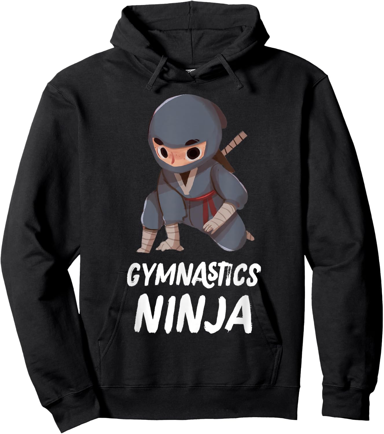 Gymnastics Ninja Boy Funny Sport Hoodie - Hoodie | Black