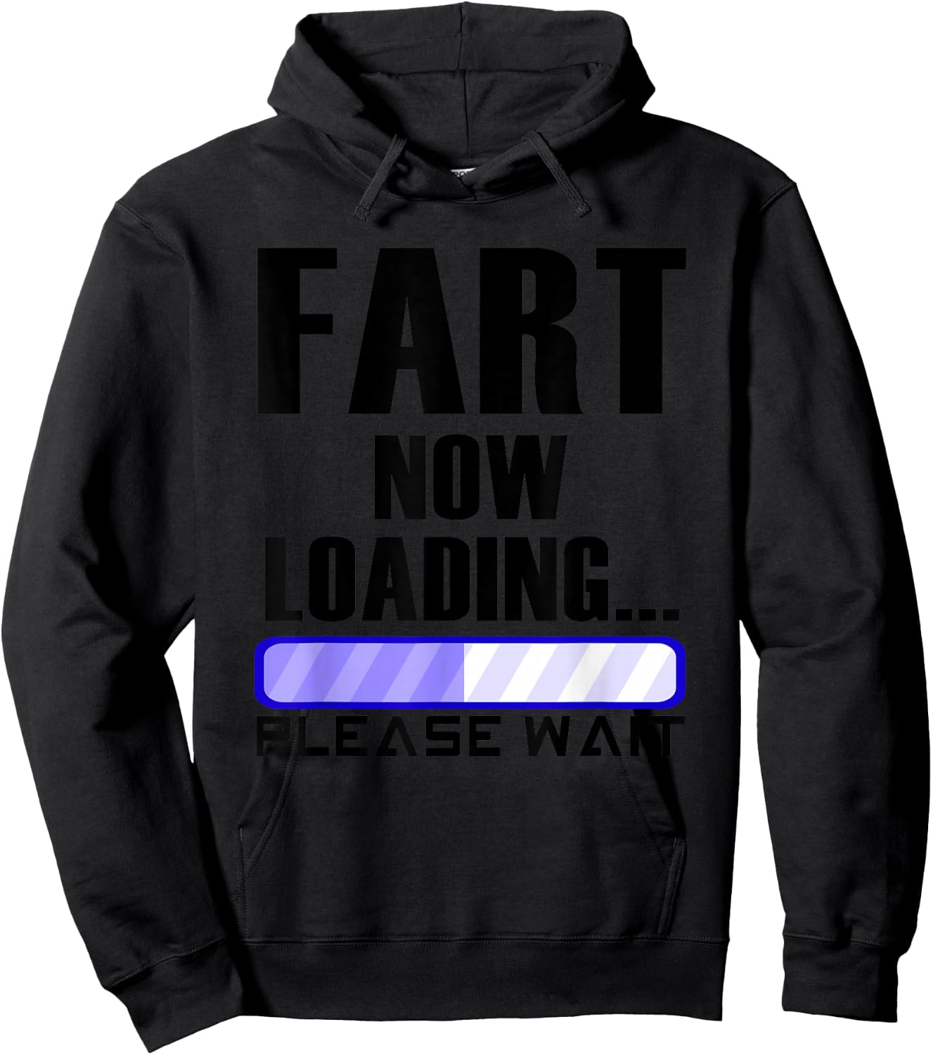 Fart Now Loading funny dad joke Hoodie - Hoodie | Black
