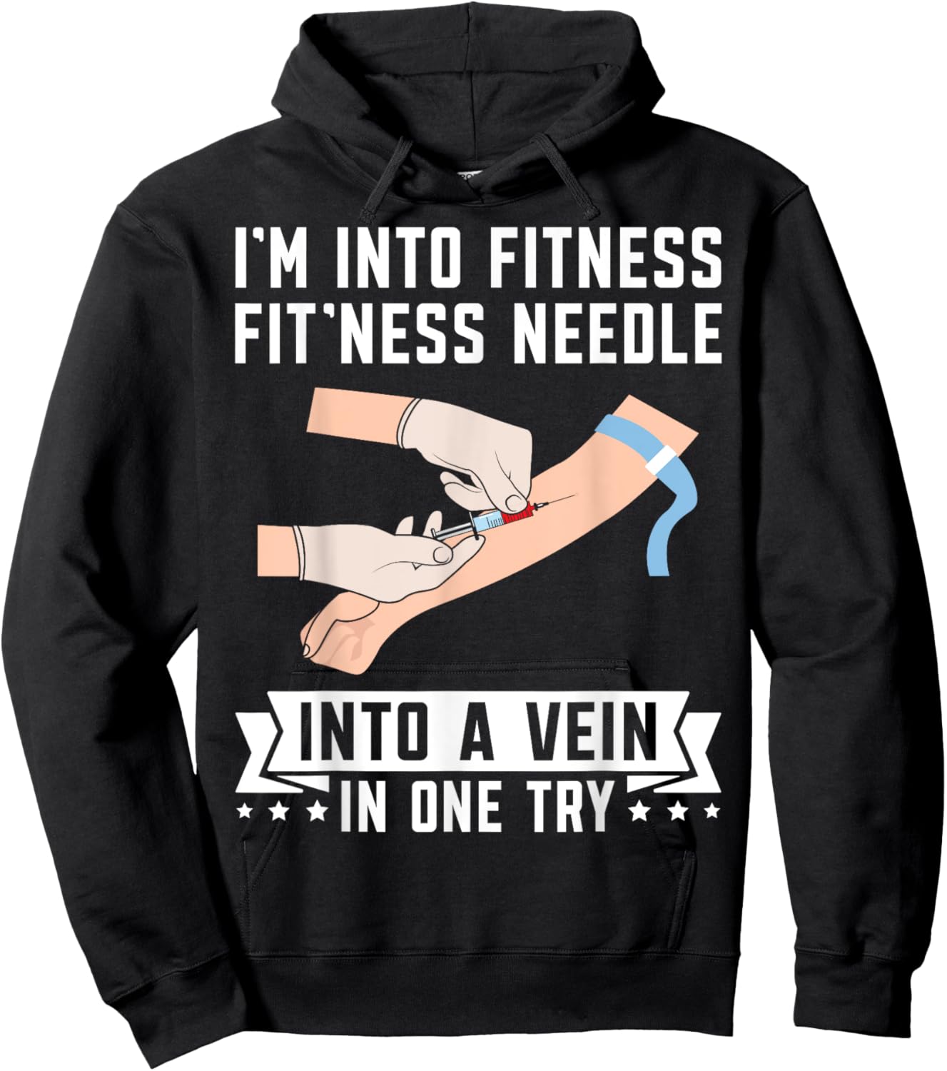 Phleb Phlebotomist Hoodie - Hoodie | Black
