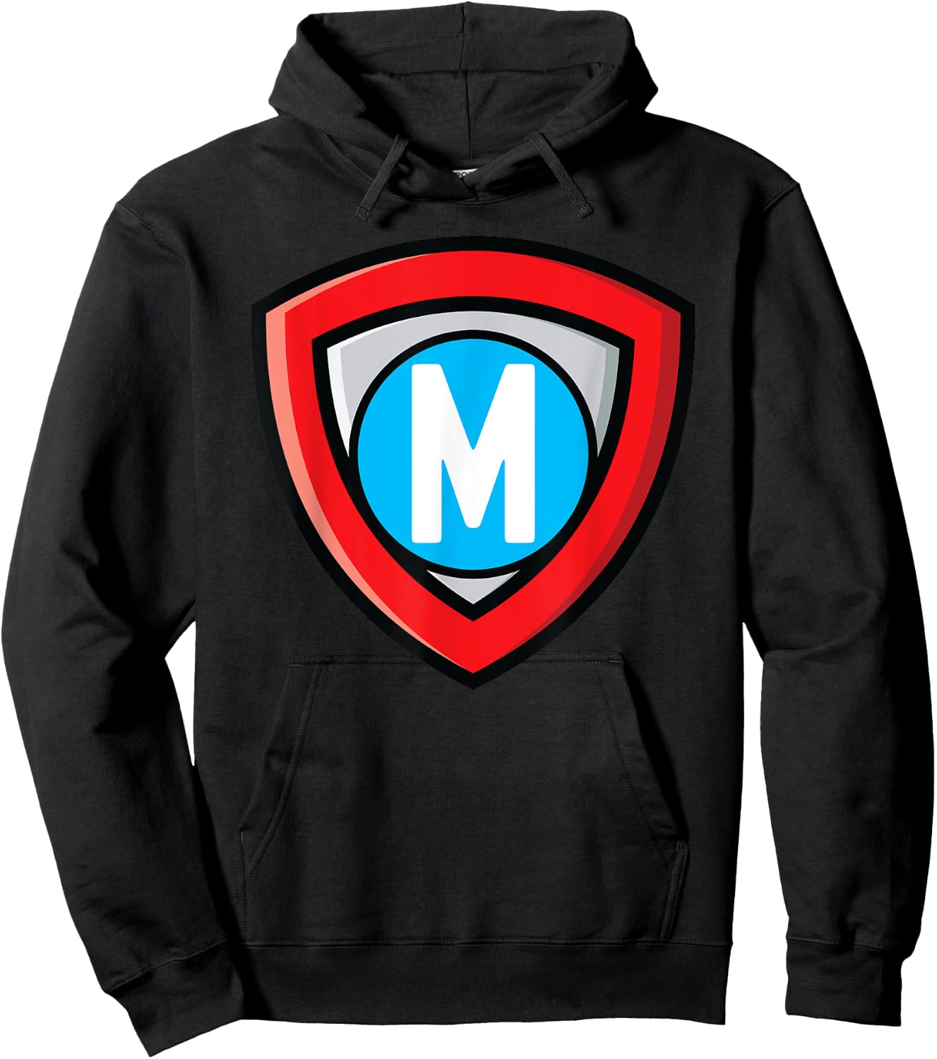 Letter M - Superhero symbol Hoodie - Hoodie | Black