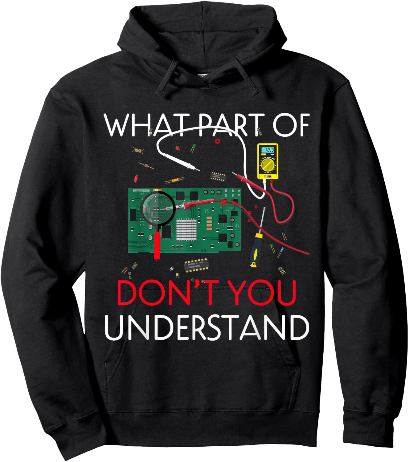 Electrical Engineer Funny Shirt Electrical Engineering Hoodie - Hoodie | Black