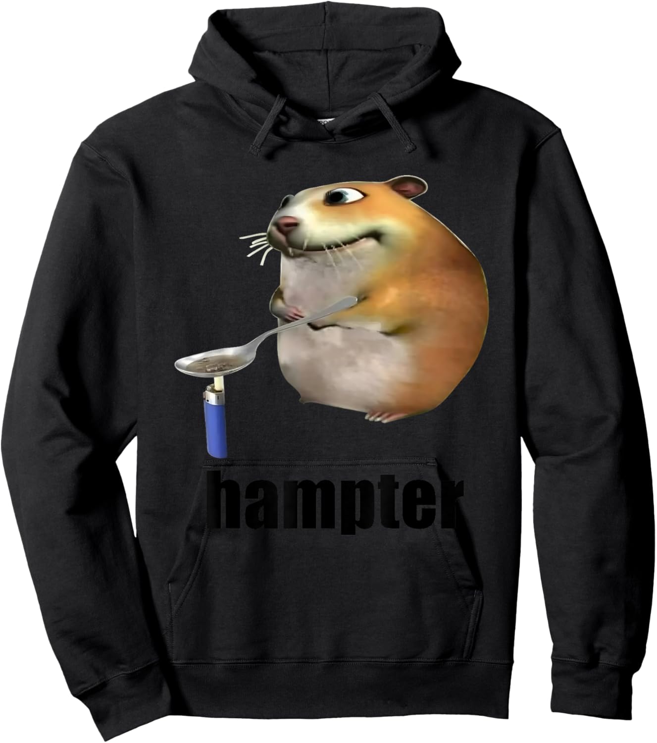 Hampter Grilling Honey Funny Hamster Hoodie - Hoodie | Black