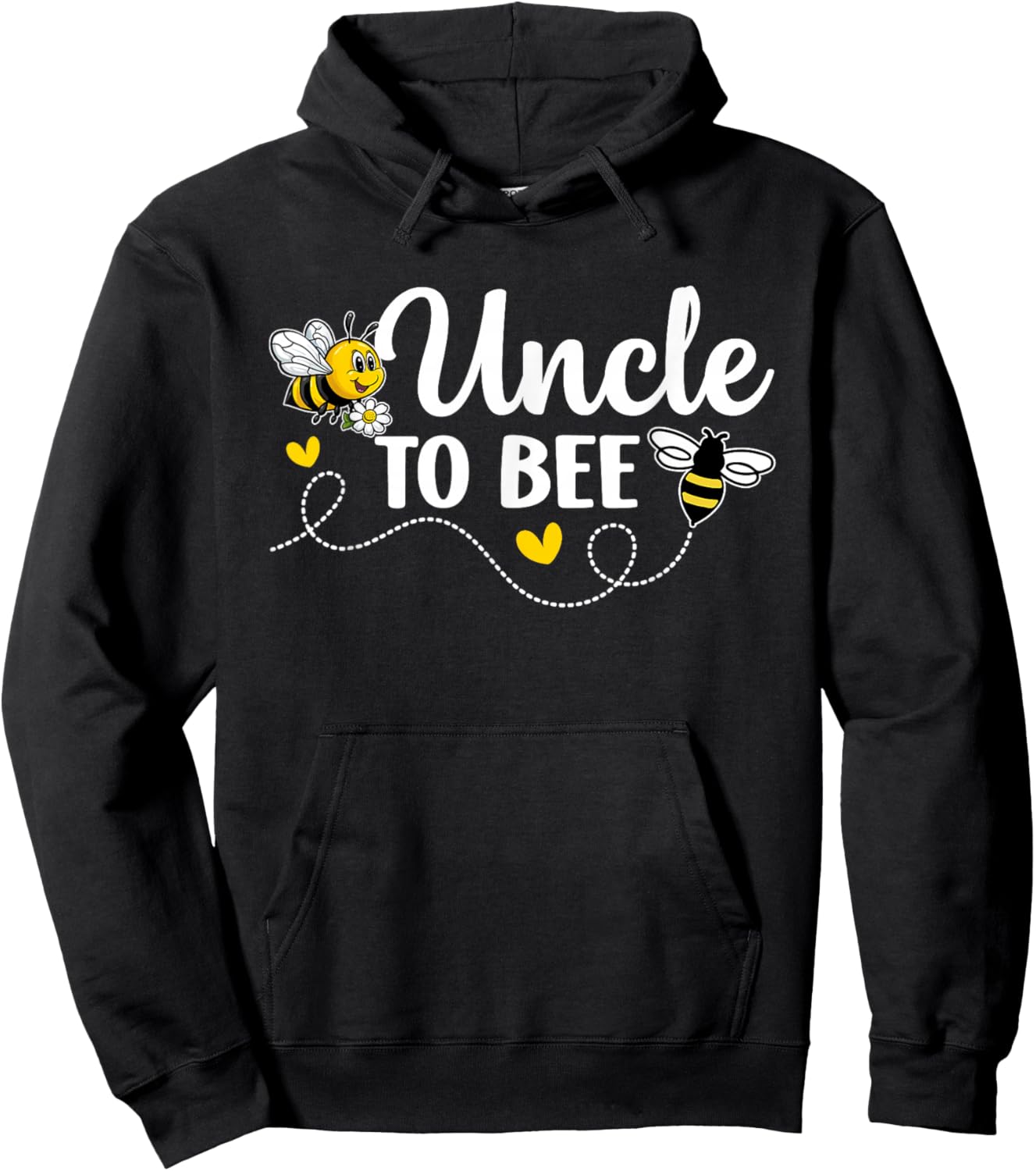 Uncle To Bee Gender Reveal Pregnancy Announcement Uncle Hoodie - Hoodie | Black