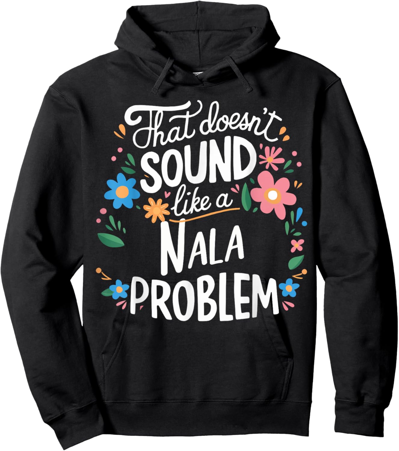 Nala Personalized Cute Girls Nala Name Hoodie - Hoodie | Black
