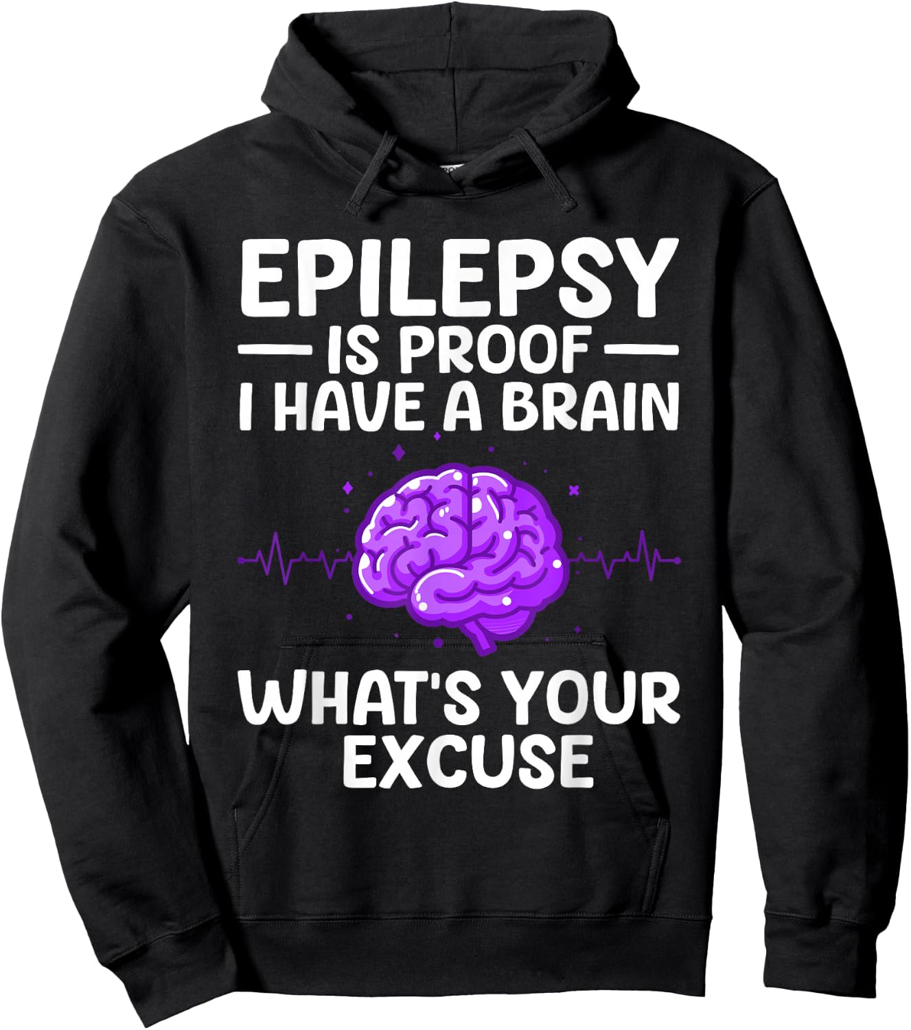 Epilepsy Women Kids Epileptic Epilepsy Awareness Hoodie - Hoodie | Black