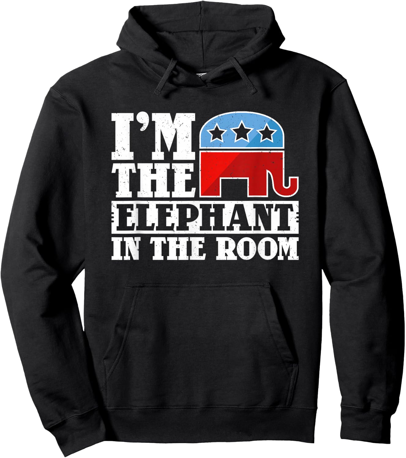 Republican GOP Conservative I'm the Elephant in the Room Hoodie - Hoodie | Black