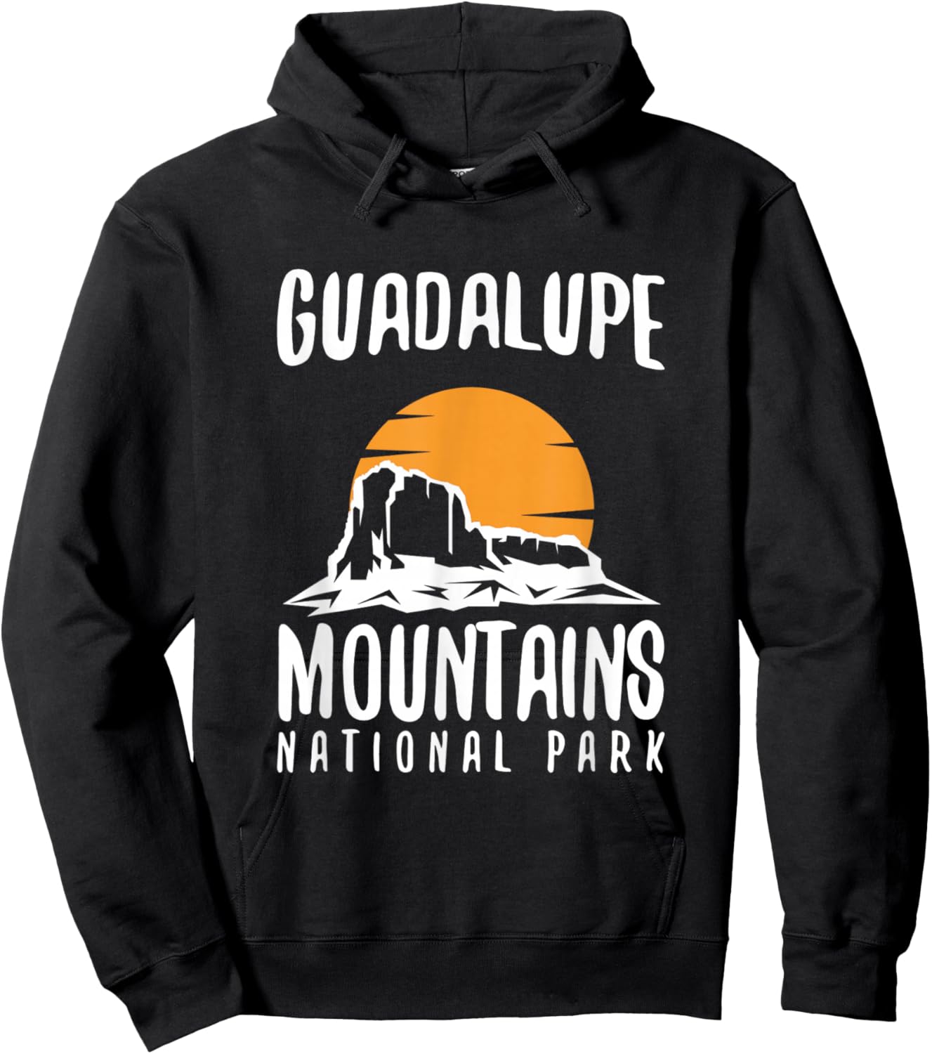 Guadalupe Mountain National Park Hiking Hoodie - Hoodie | Black