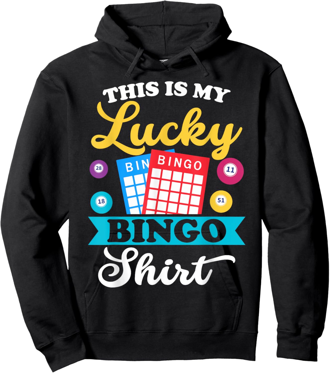 This Is My Lucky Bingo Shirt Hoodie - Hoodie | Black