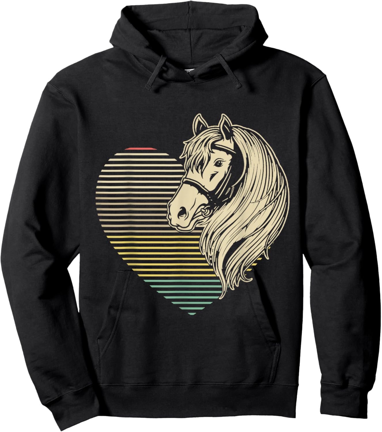 Horse Riding Women Valentines Day Gift Horse Hoodie - Hoodie | Black