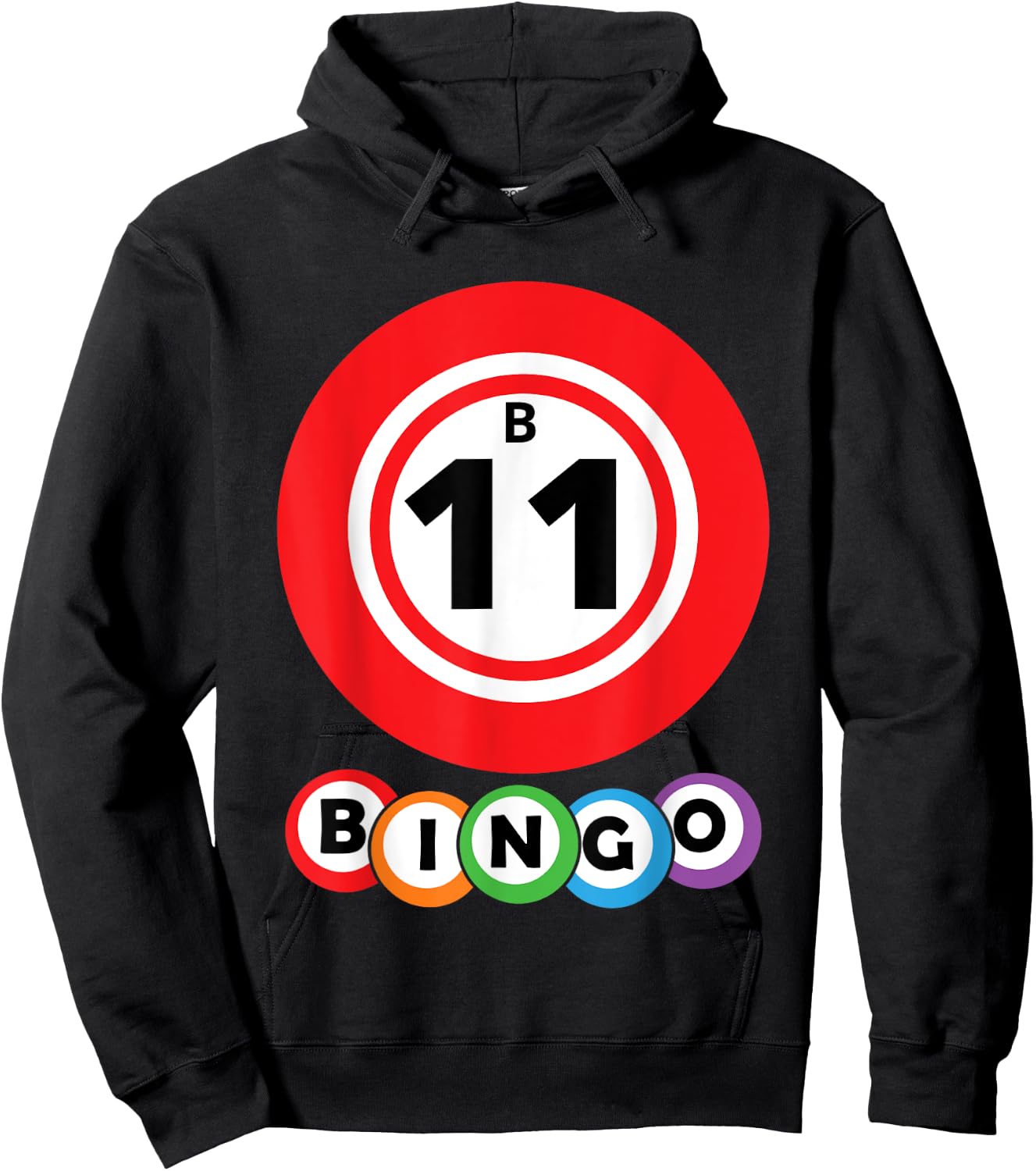 Lucky Bingo B11 Group Bingo Costume Hoodie - Hoodie | Black