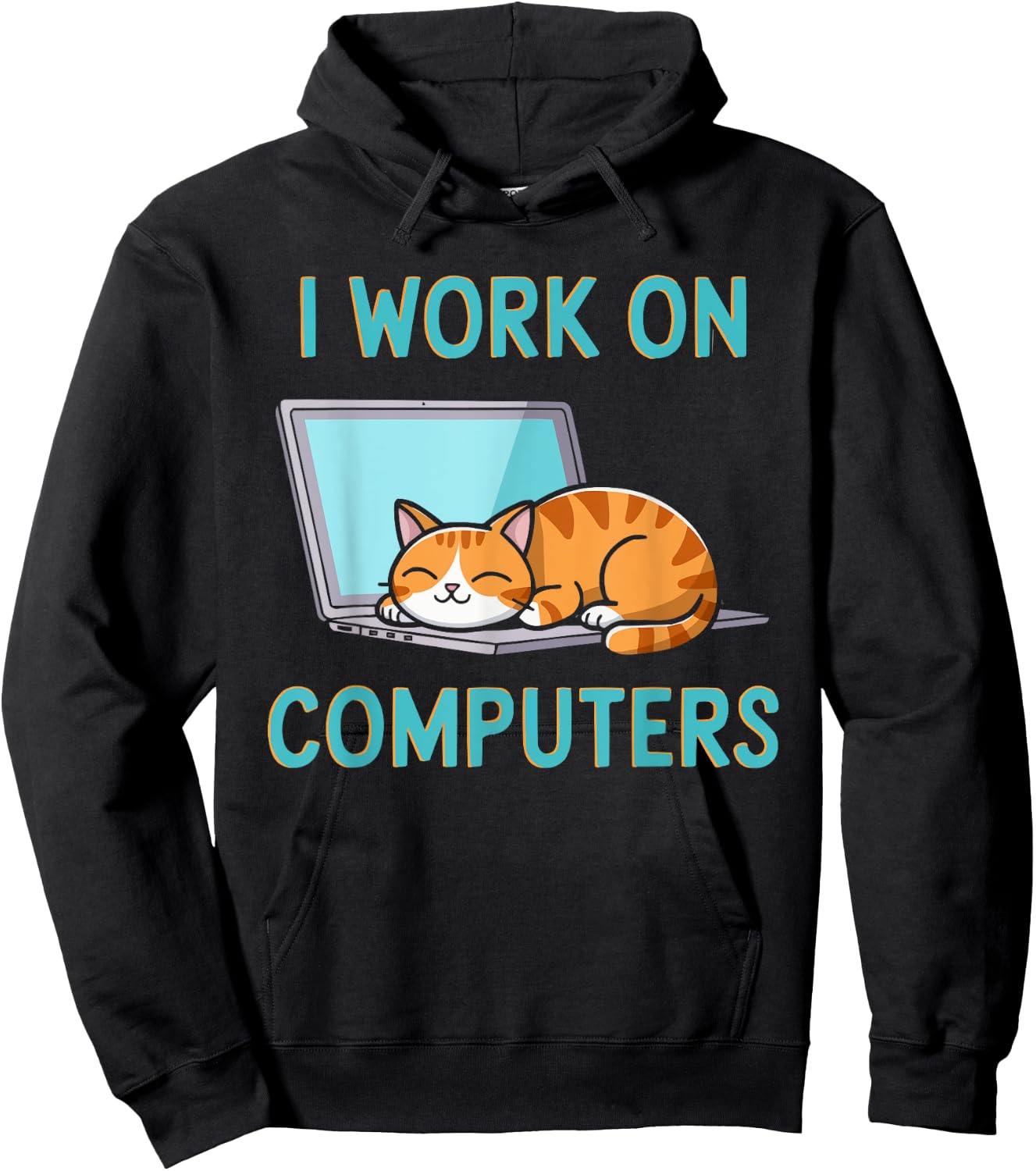 Programmer Cat Kitty Meow Animal Pet Computer Programming Hoodie - Hoodie | Black
