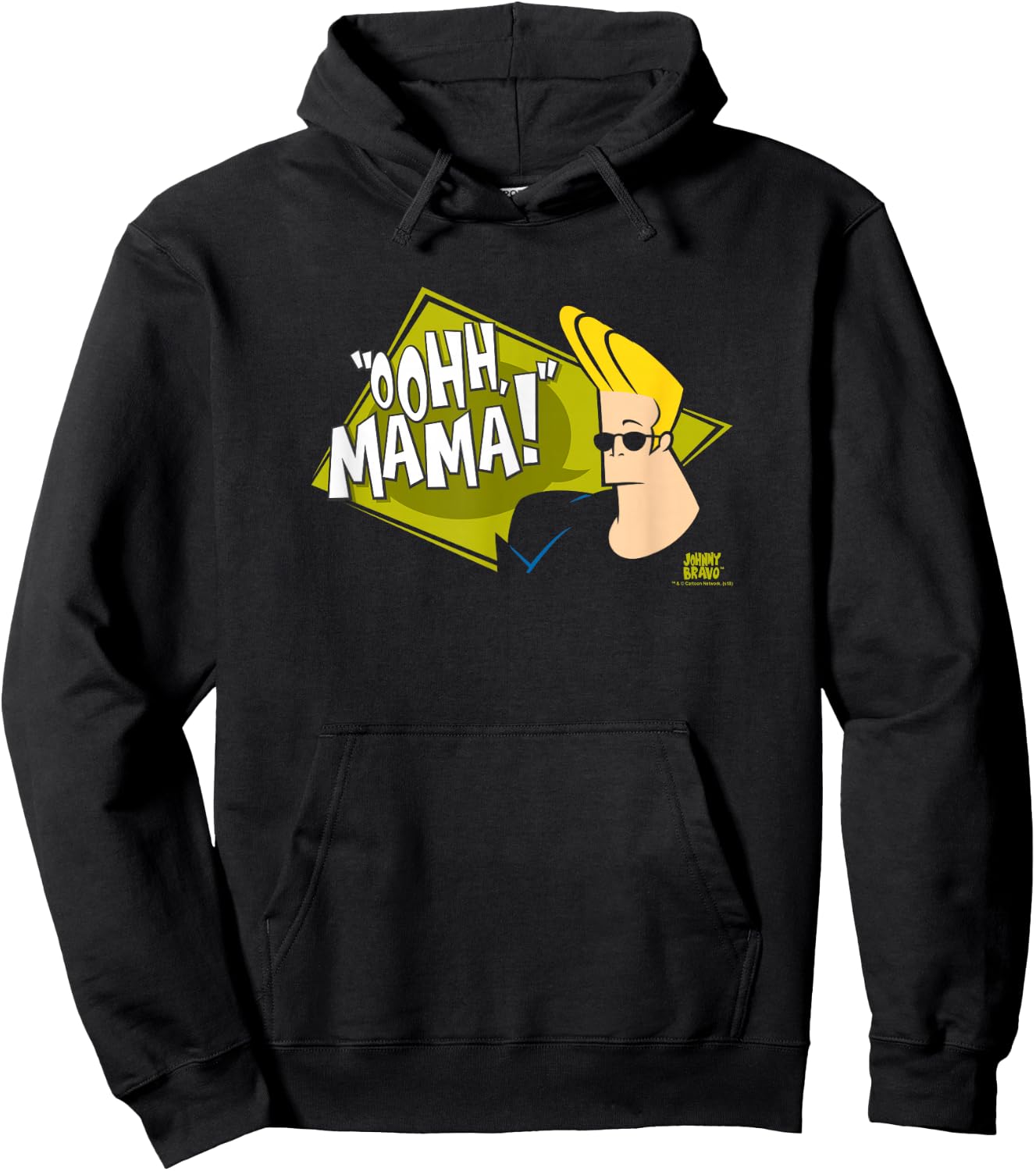 Johnny Bravo Oohh Mama Hoodie - Hoodie | Black