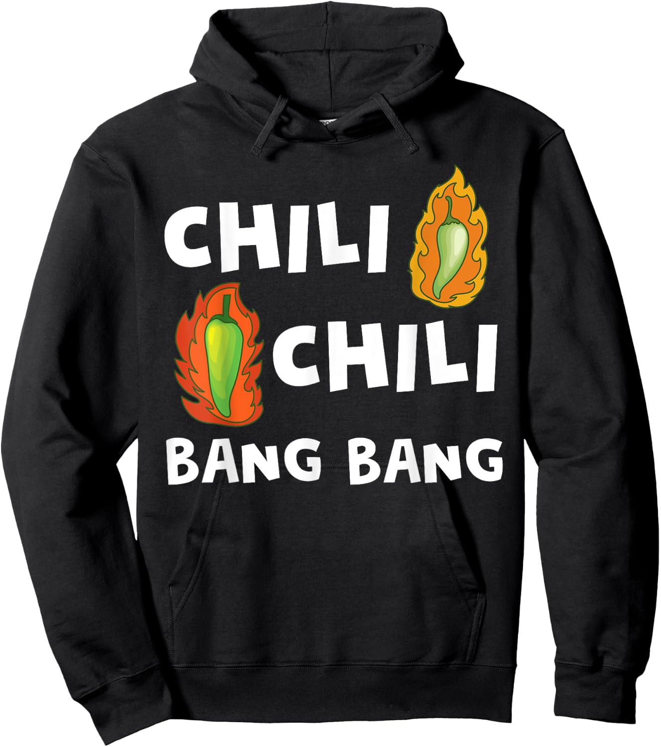 Funny Chili Bang Spicy Hot Pepper Chefs Cooking Hoodie - Hoodie | Black