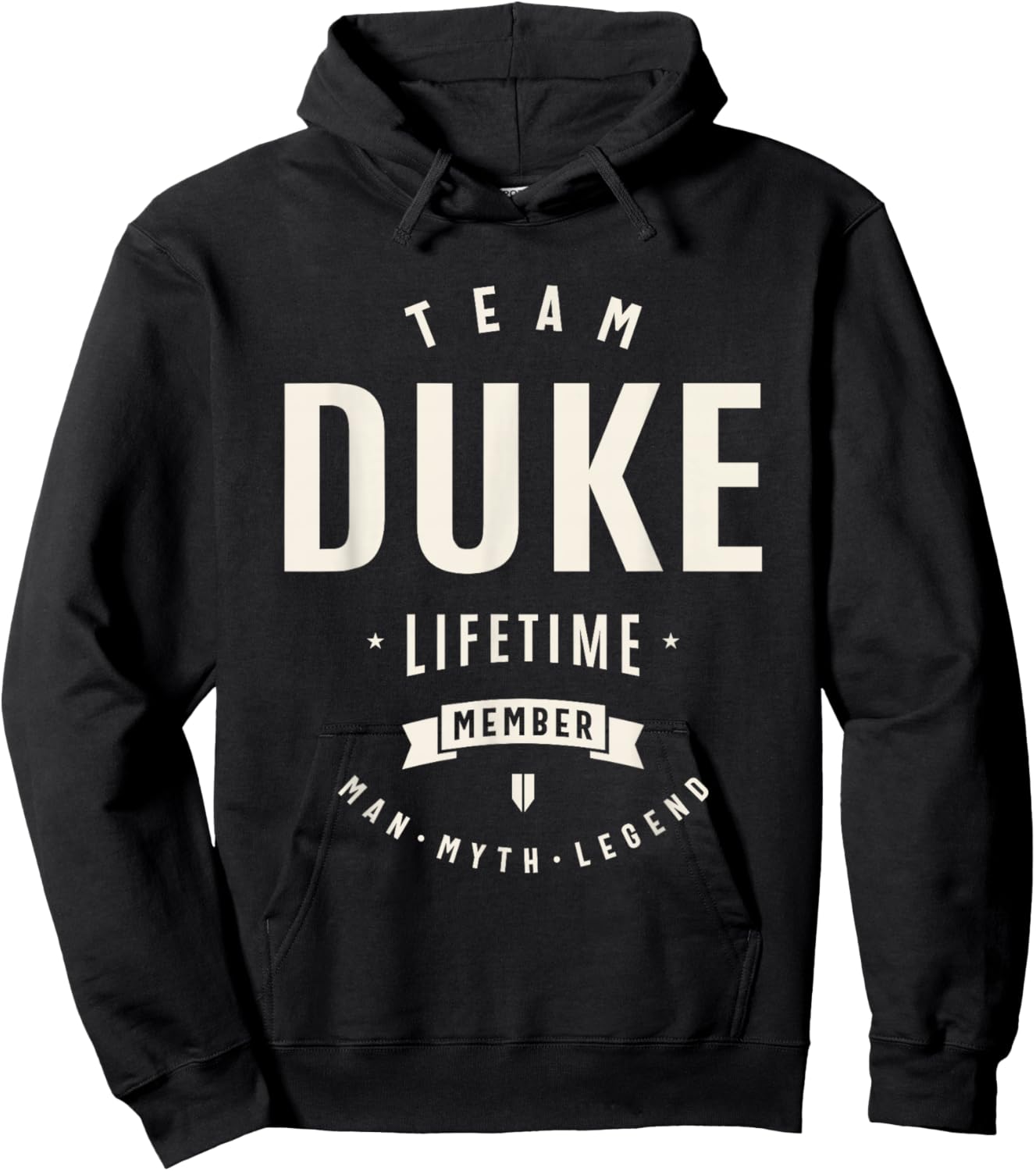 Team Duke Lifetime Member Funny Name Duke , Small, Black Hoodie - Hoodie | Black