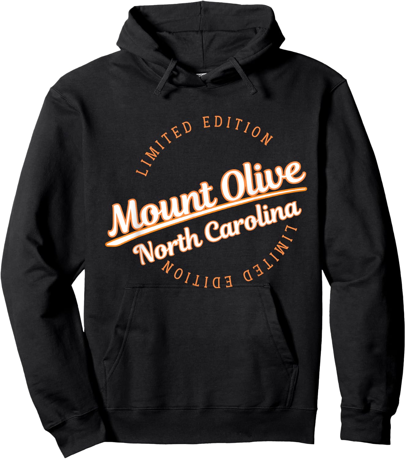 Retro Athletic Mount Olive NC Apparel Hoodie - Hoodie | Black