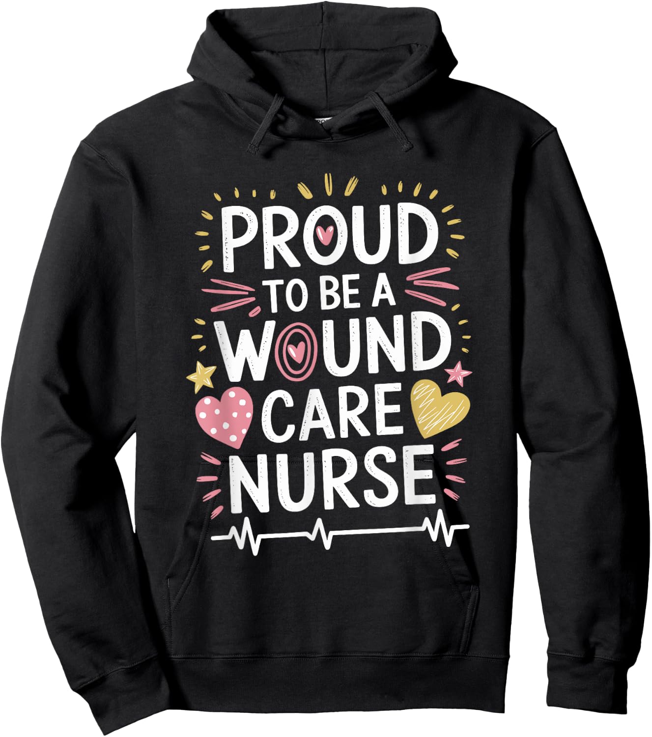 WOCN Wound Care Nurse Design Medical Ostomy Nursing Hoodie - Hoodie | Black