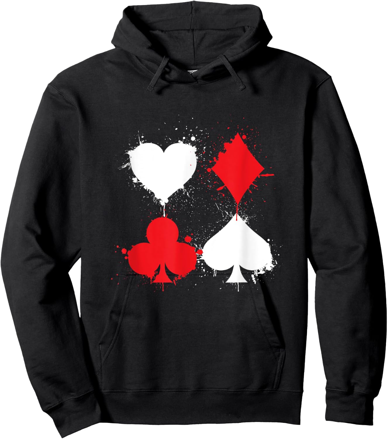 Casino Card Game Poker Game All In Cards Spades Hoodie - Hoodie | Black