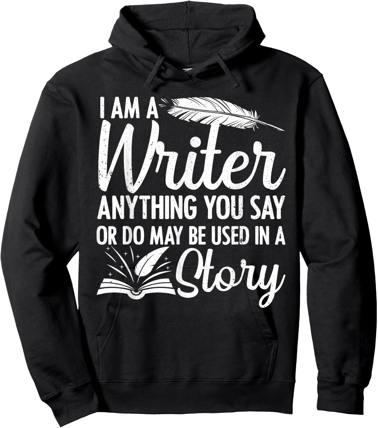 Best Writer Design Women Writer Writing Story Author Hoodie - Hoodie | Black