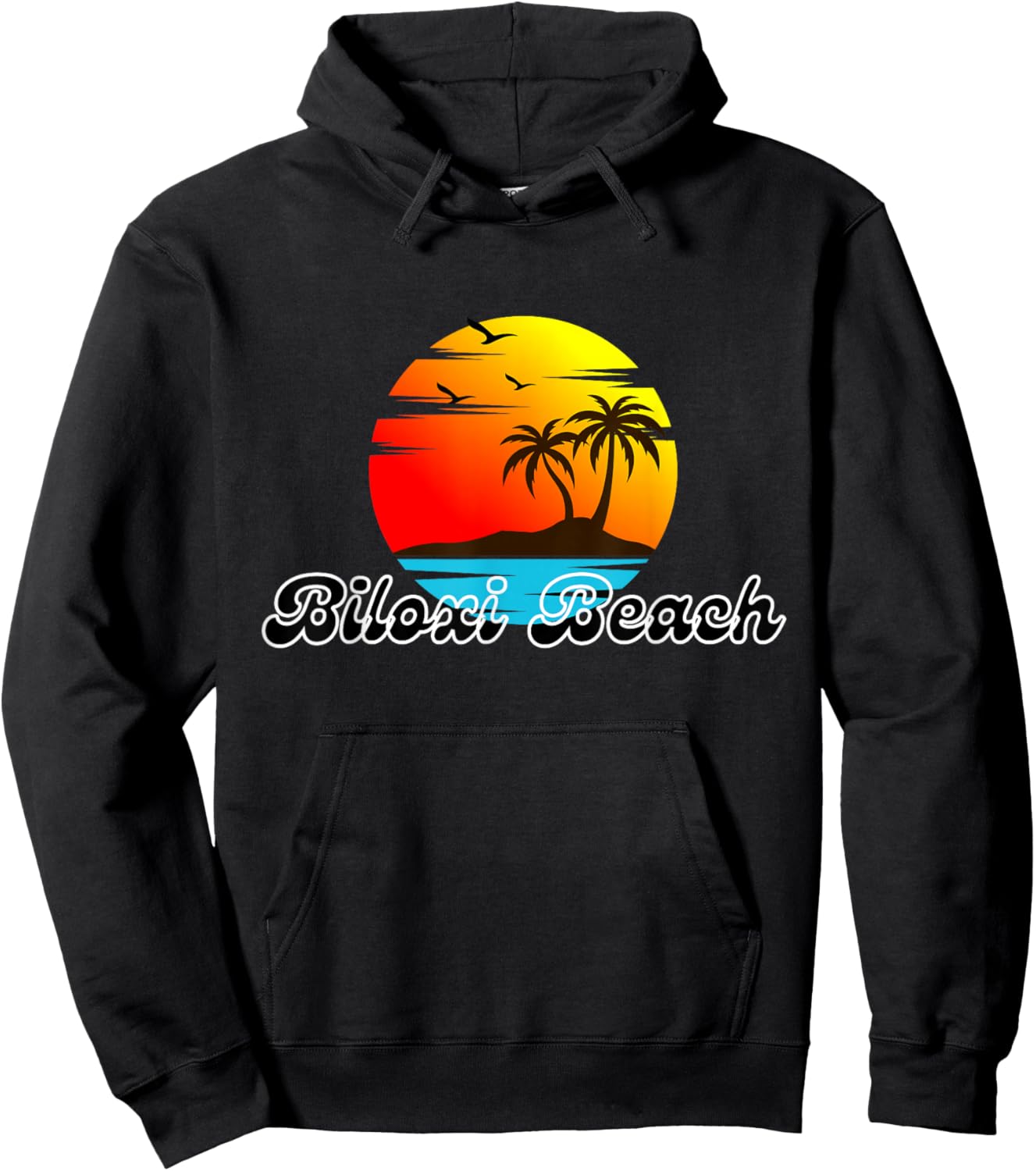 Biloxi Beach Women Kids Hoodie - Hoodie | Black
