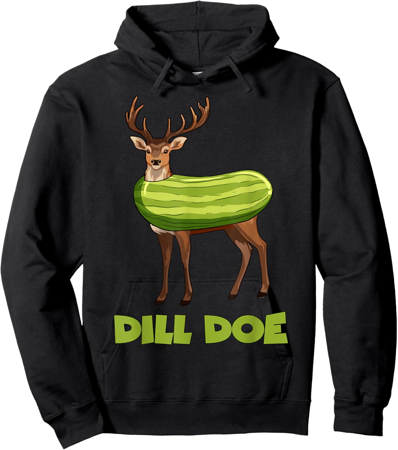 Funny Dill Doe Shirt For Adults, Pickle Inappropriate Hoodie - Hoodie | Black