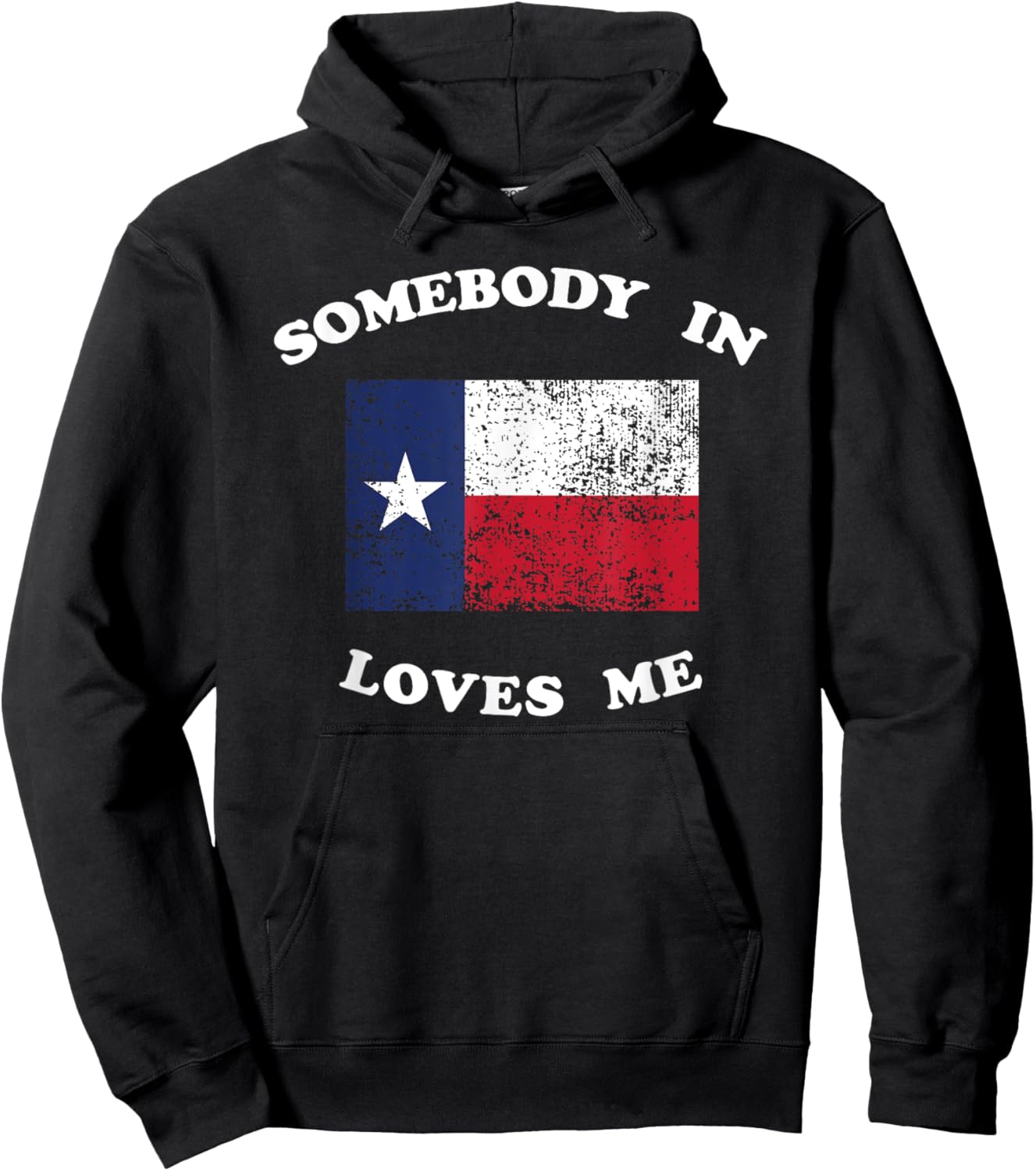 Someone in TX Loves Me Somebody Texas Family Distance Long Hoodie - Hoodie | Black
