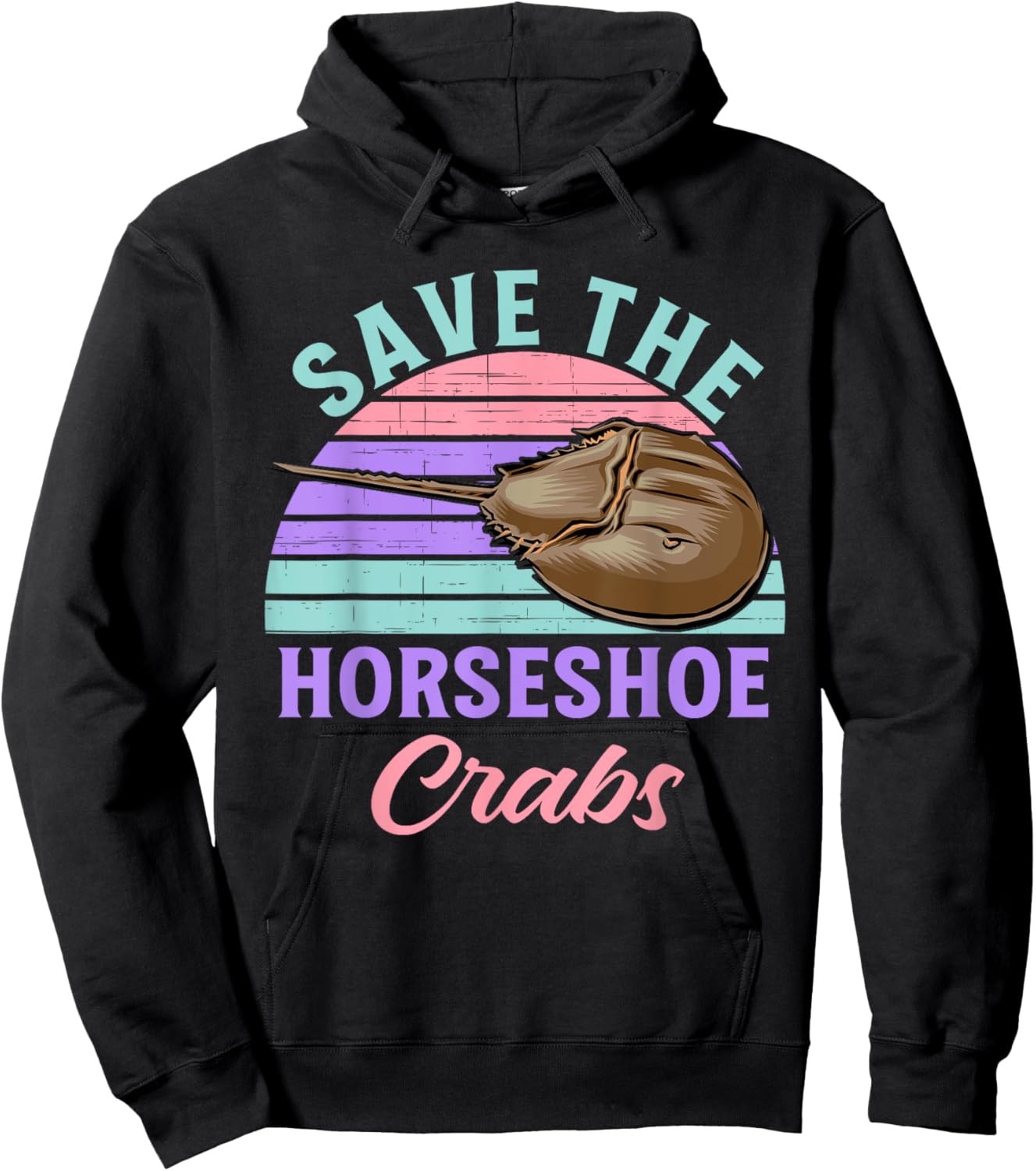 Save The Horseshoe Crabs Funny Hoodie - Hoodie | Black