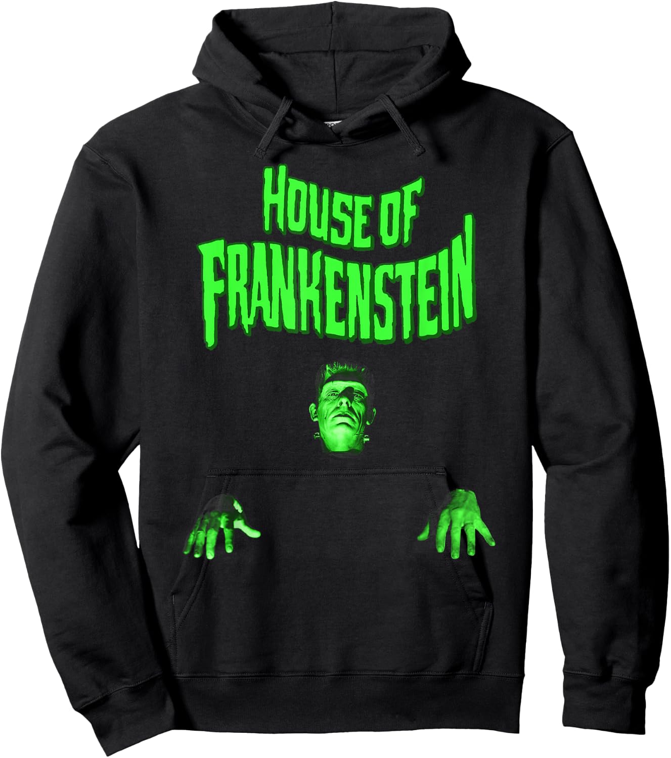 Universal Monsters House Of Frankenstein Walk Portrait Hoodie - Hoodie | Black