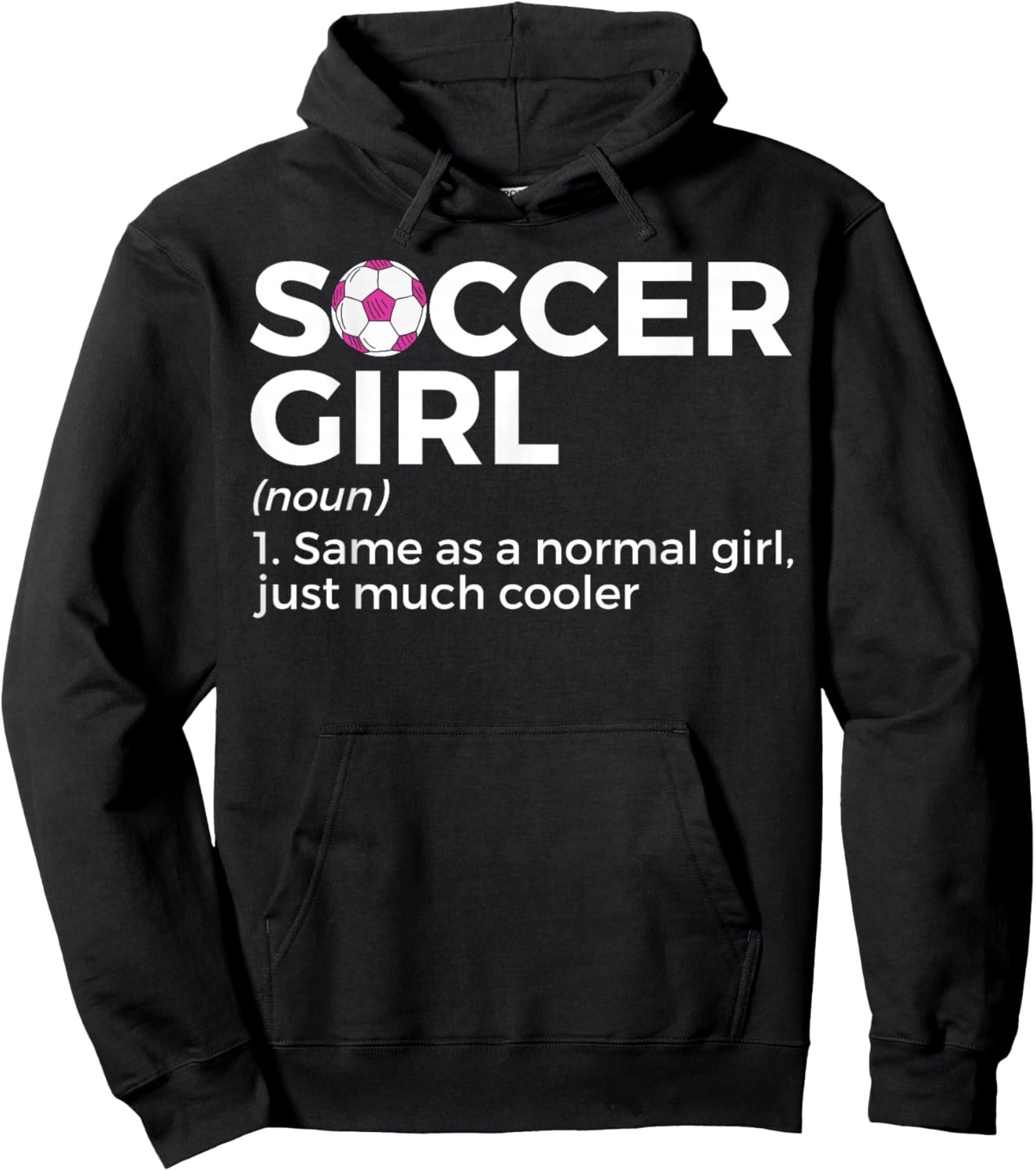 Soccer Girl Definition Hoodie - Hoodie | Black
