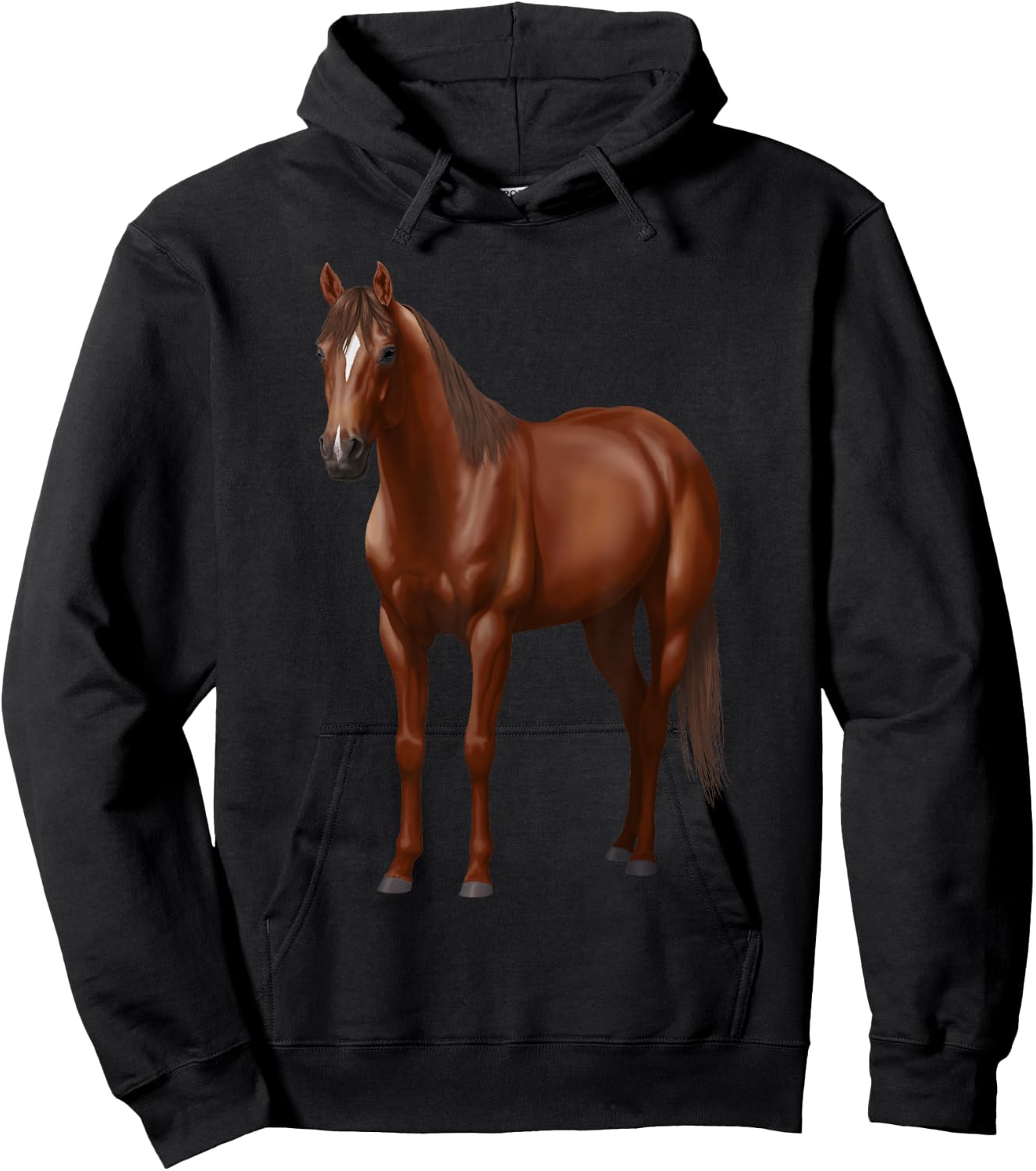 Beautiful Dark Sorrel Chestnut Quarter Horse Lovers Gift Hoodie - Hoodie | Black