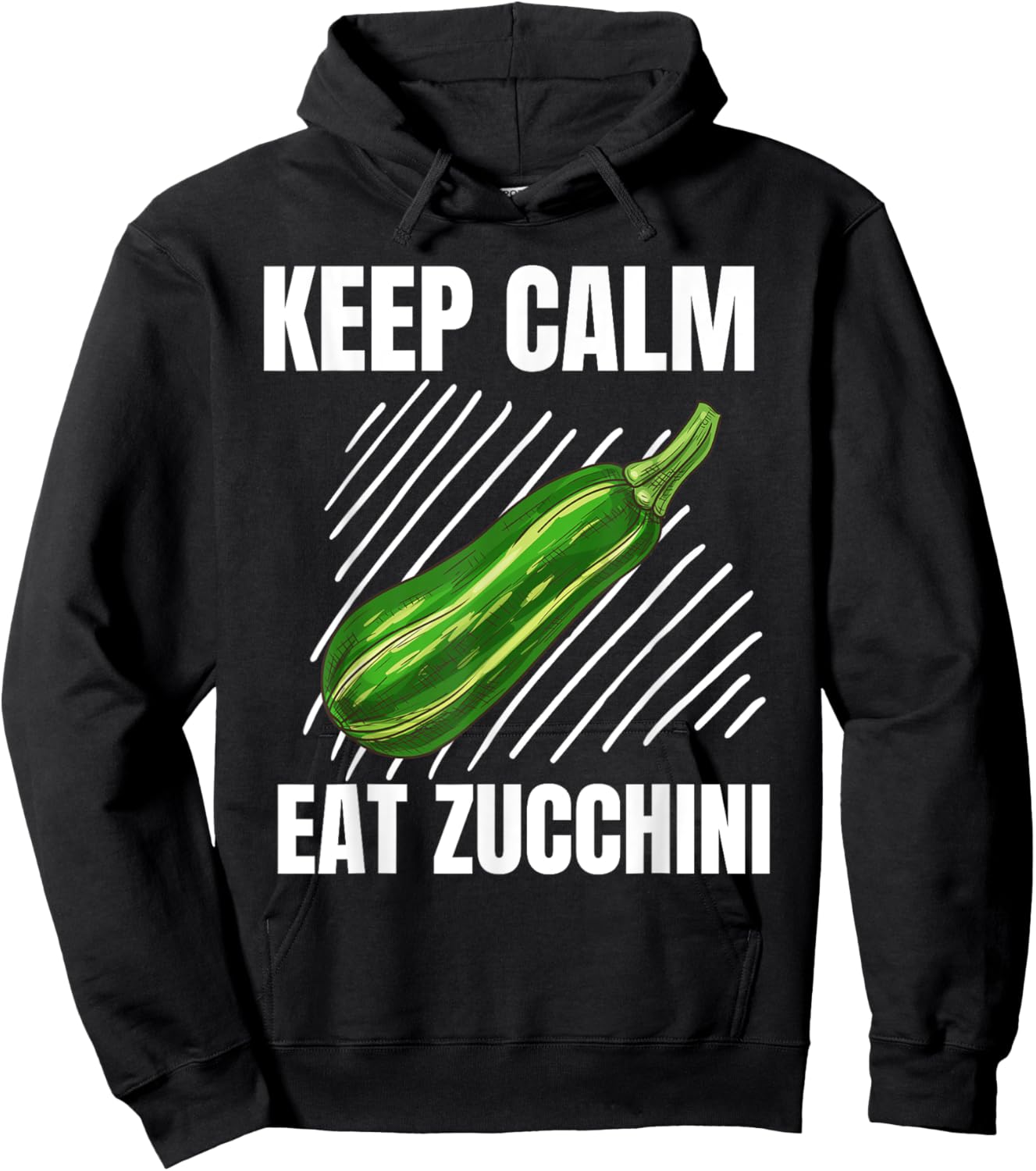 Keep Calm Eat Zucchini Vintage Grunge Zucchini Lover Hoodie - Hoodie | Black