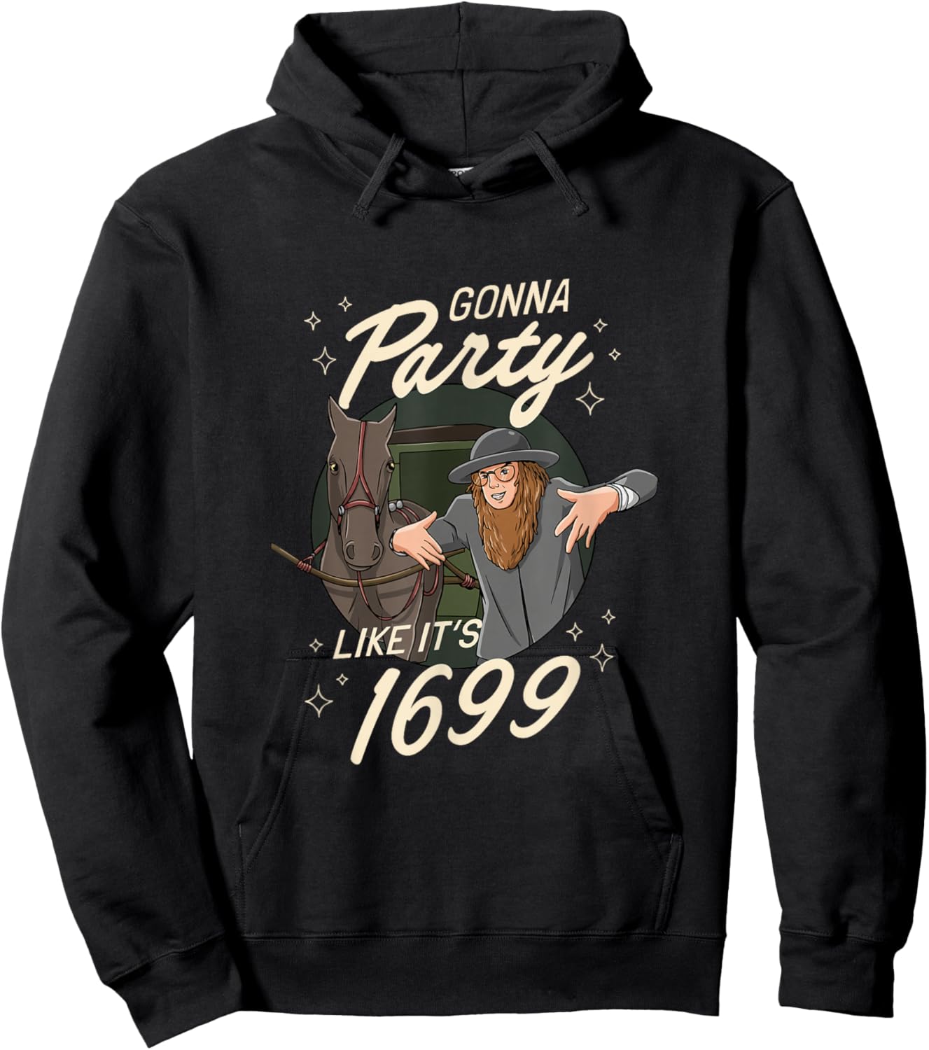 Amish Party in 1699 Hoodie - Hoodie | Black