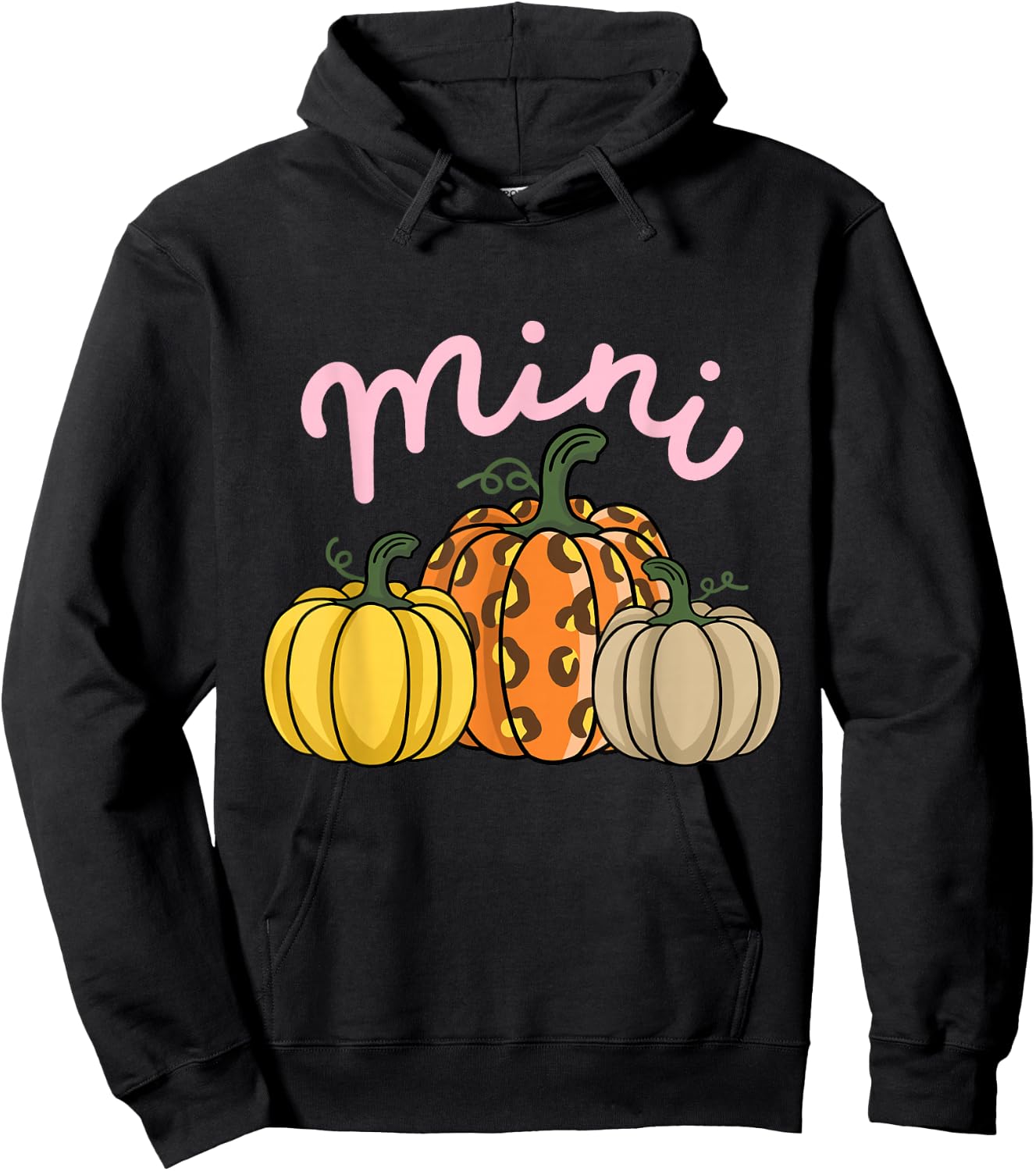Mama and Mini Mommy and Me Matching Thanksgiving Kids Hoodie - Hoodie | Black