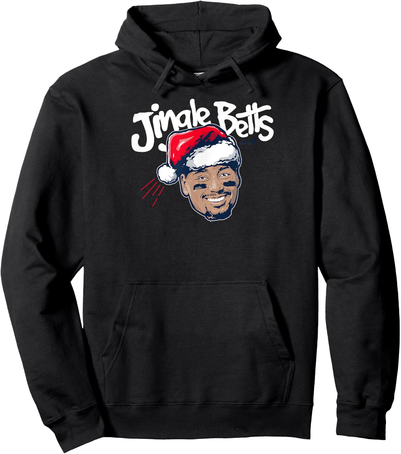 Officially Licensed Mookie Betts - Jingle Betts Hoodie - Hoodie | Black