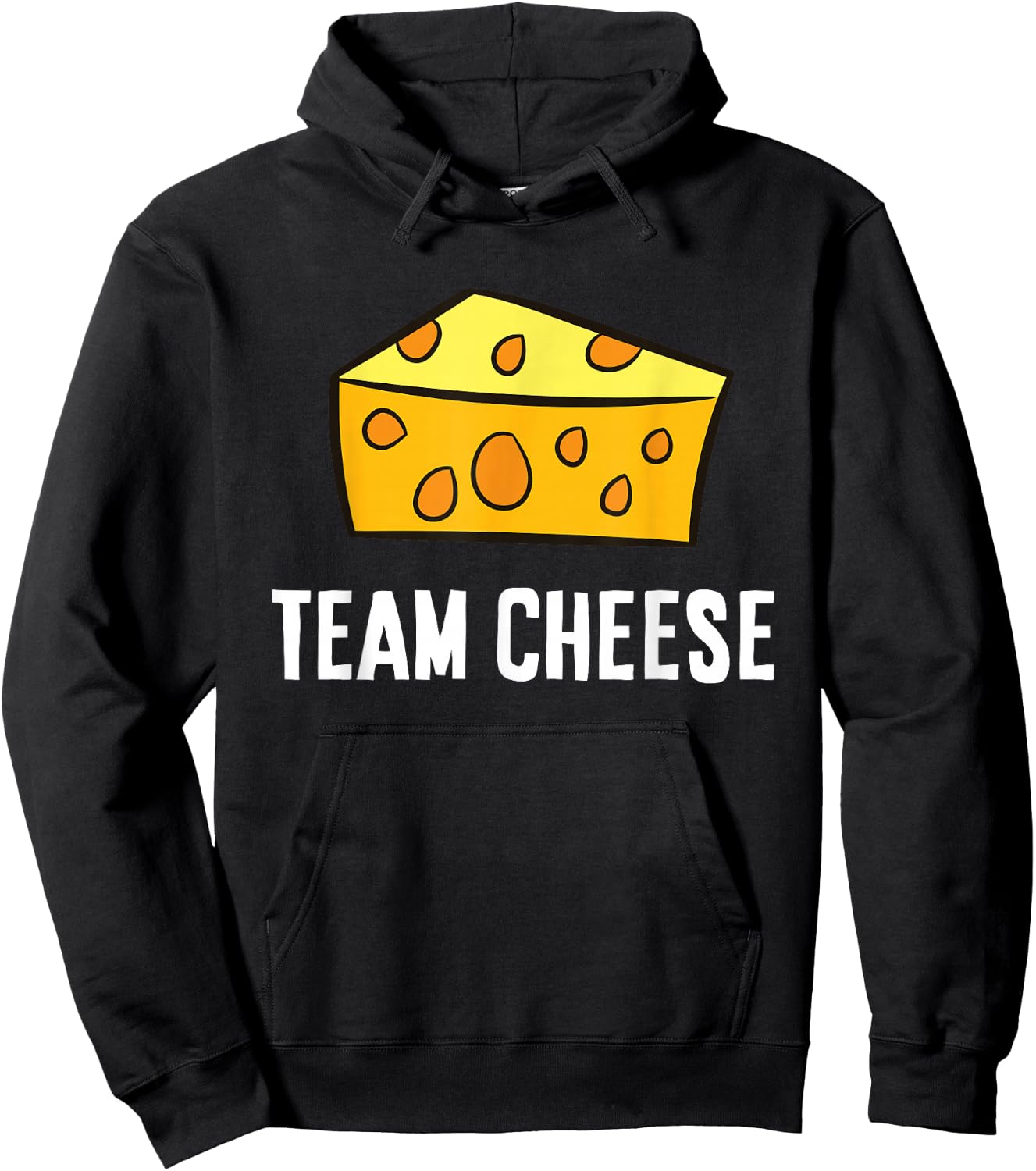 Team Cheese Funny Cheese Lover Hoodie - Hoodie | Black