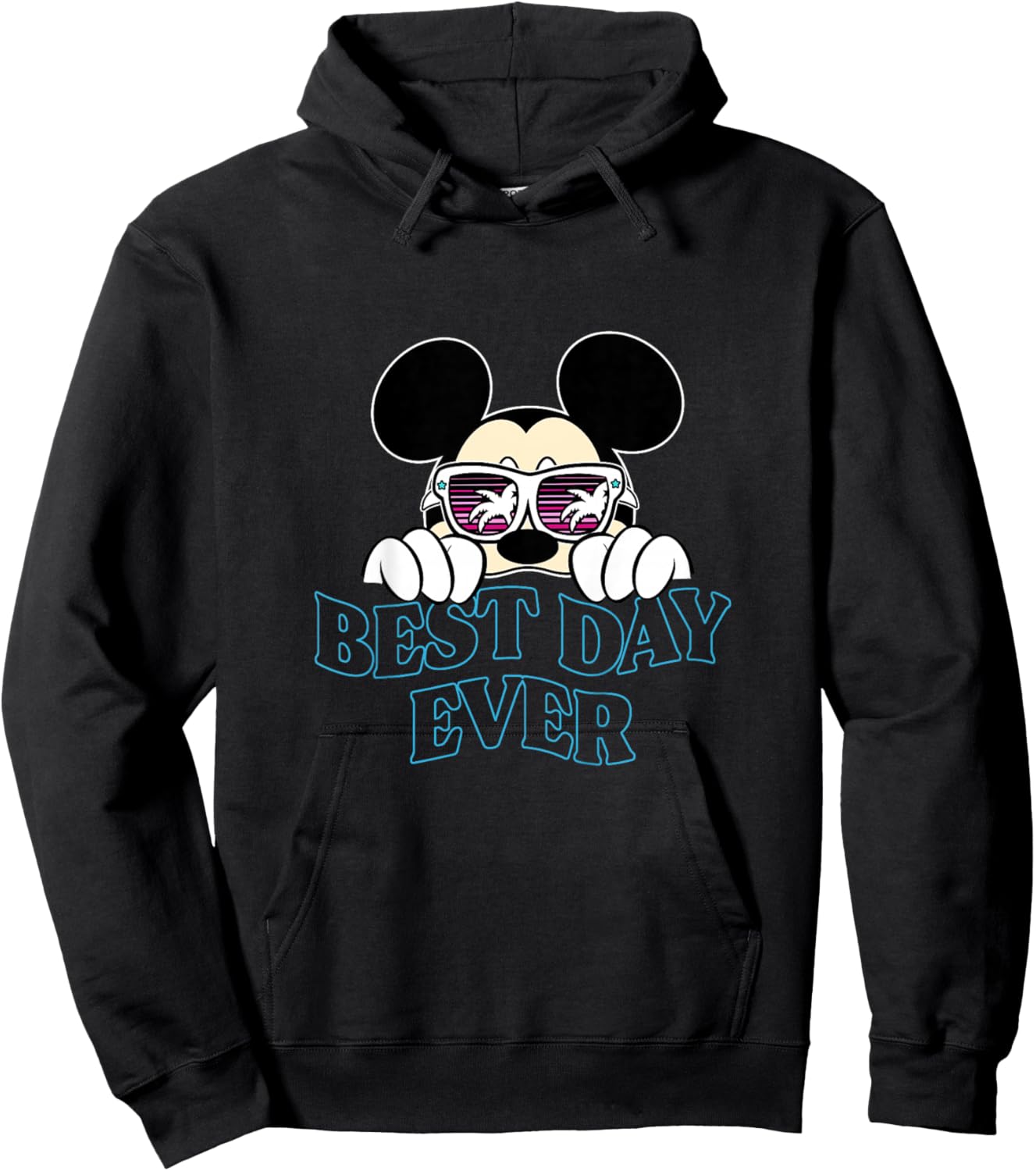 Kids Disney Mickey and Friends Best Day Ever Beach Shades Youth Hoodie - Hoodie | Black