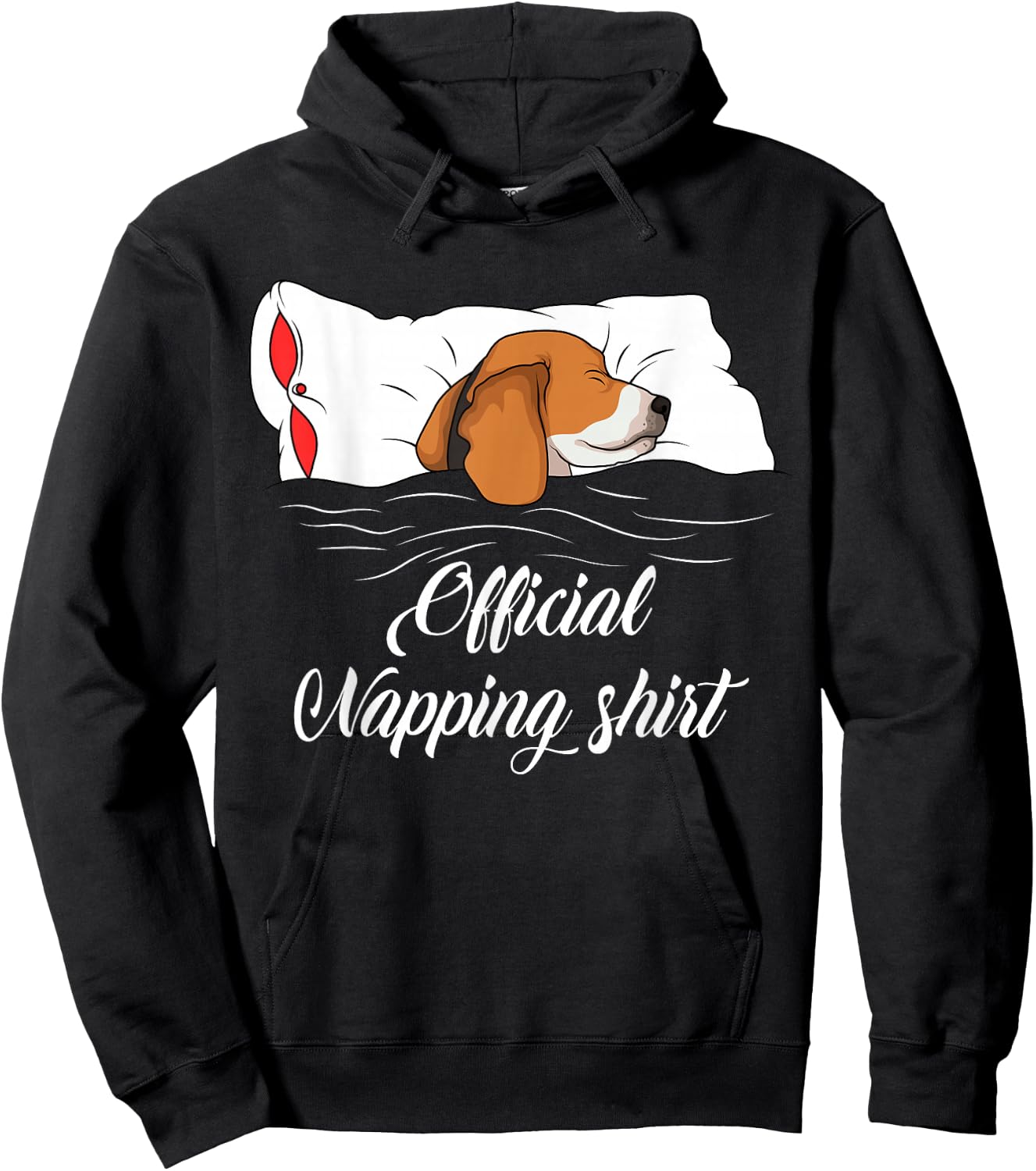 Sleeping Beagle Pyjamas Dog Lover Gift Official Napping Hoodie - Hoodie | Black