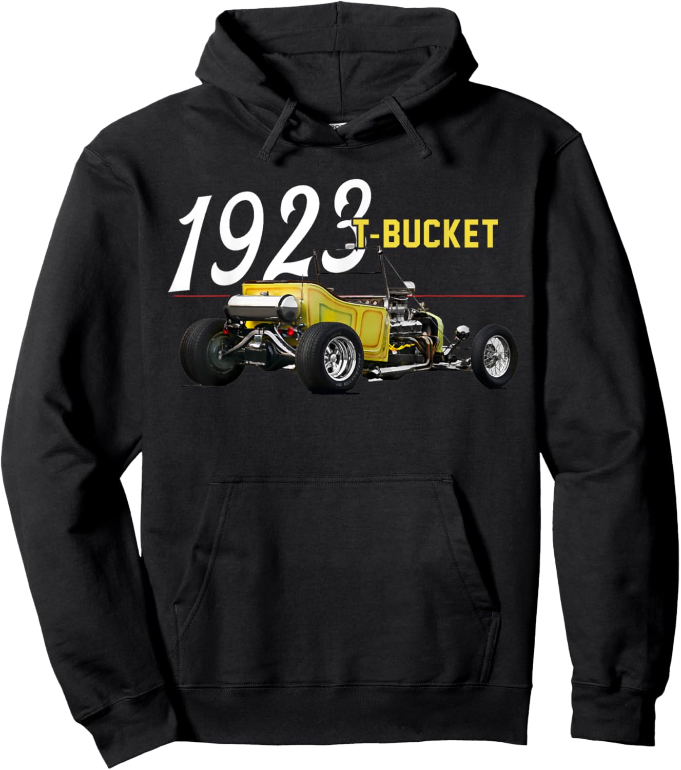 1923 23 T-Bucket Blown Hot Rod Hoodie - Hoodie | Black