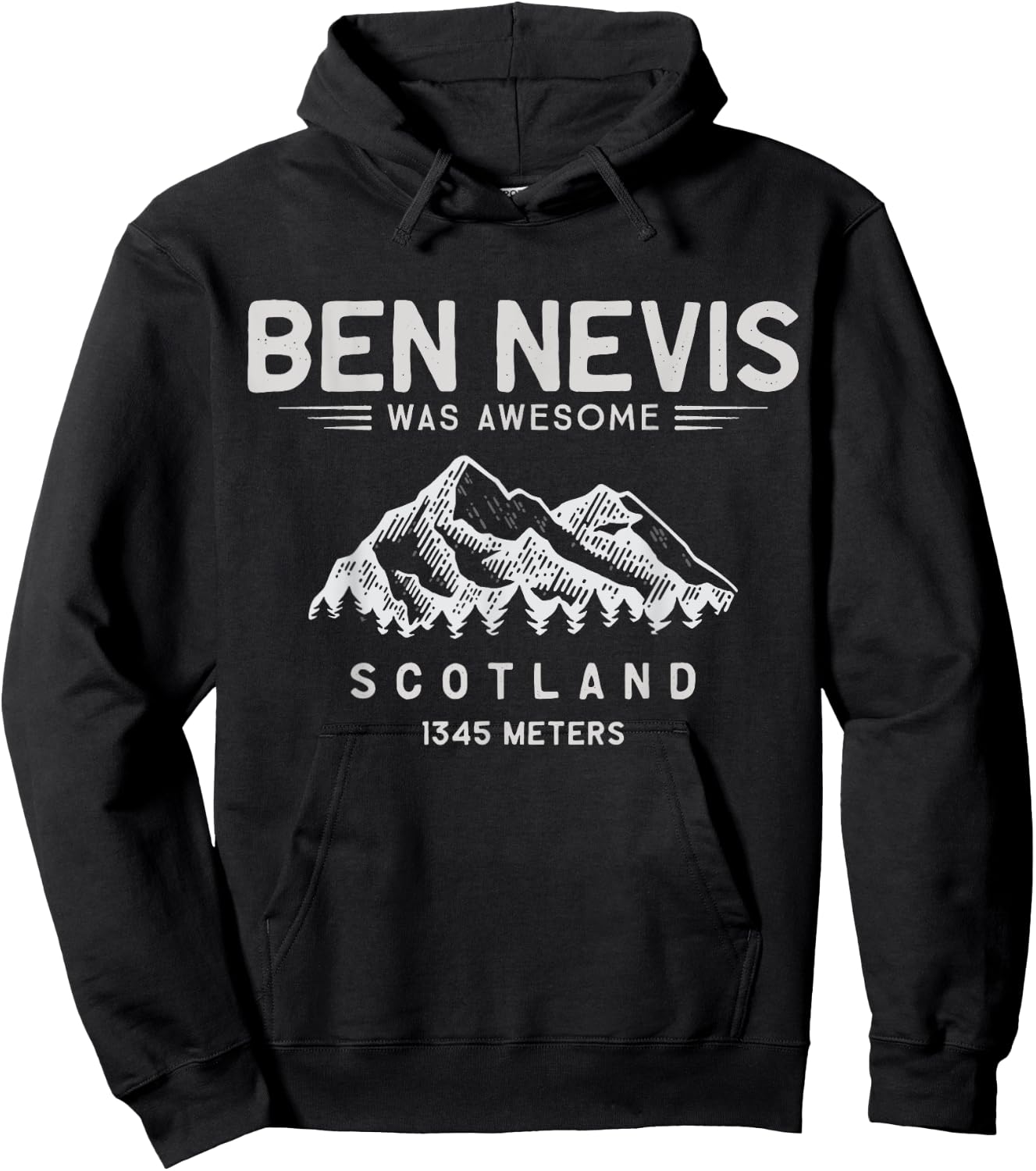 Ben Nevis Scotland High Point Hoodie - Hoodie | Black