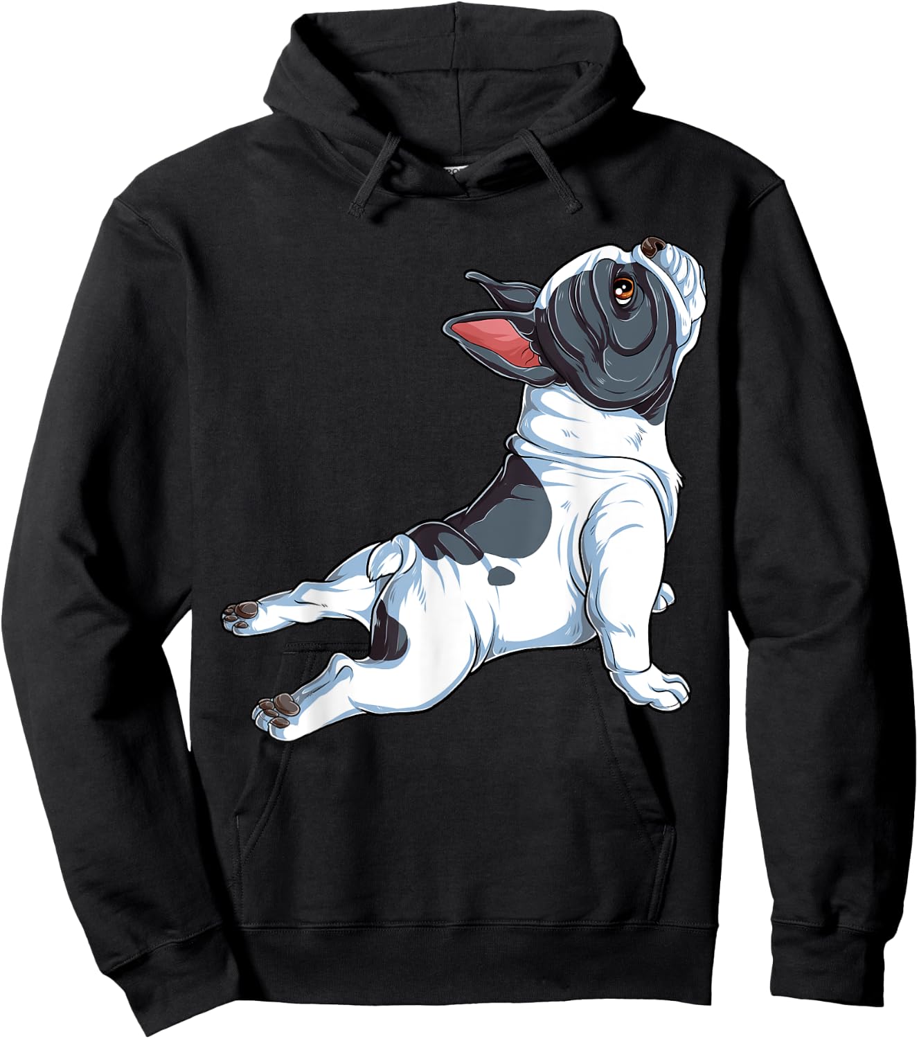 French Bulldog Yoga T shirt Frenchie Namaste Men Funny Gift Hoodie - Hoodie | Black