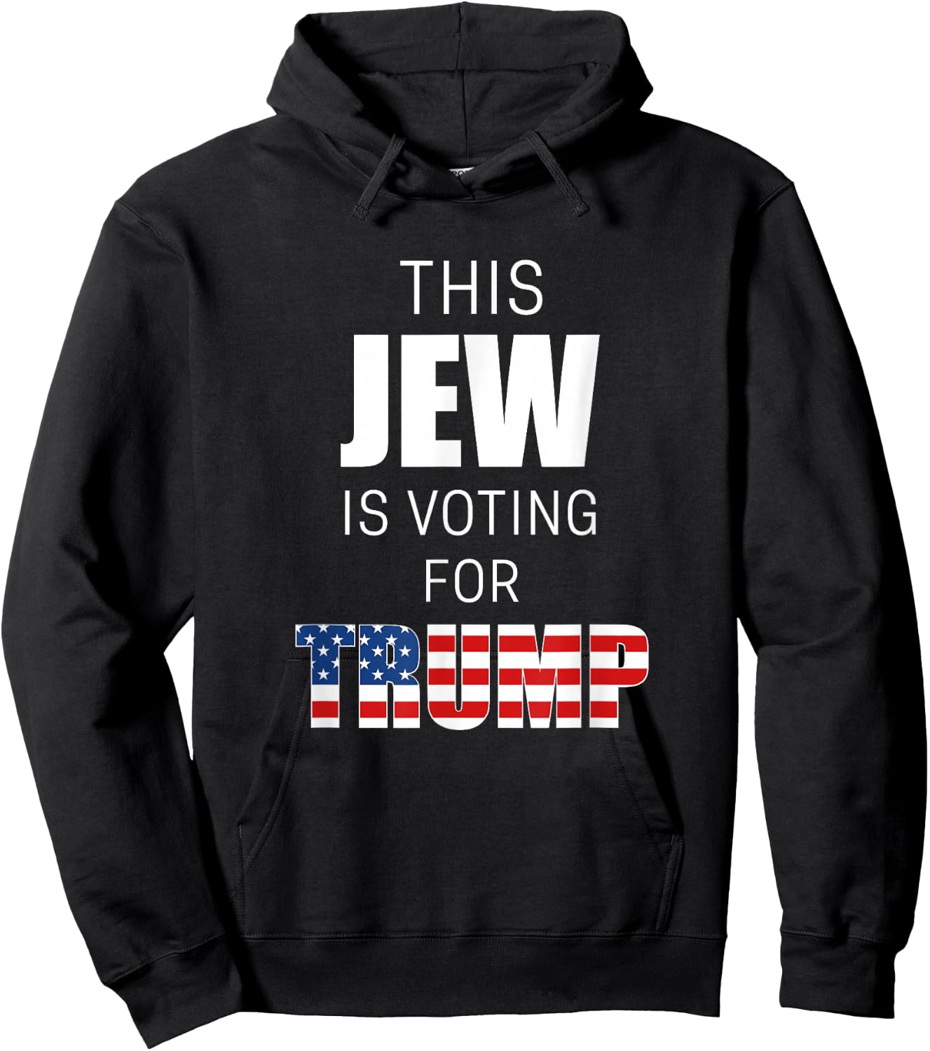 Jews for Trump 2020 Election President Jewish Conservative Hoodie - Hoodie | Black