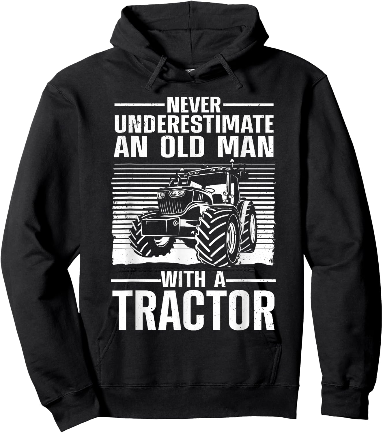 Cool Tractor Dad Grandpa Farmer Driver Farming Truck Hoodie - Hoodie | Black