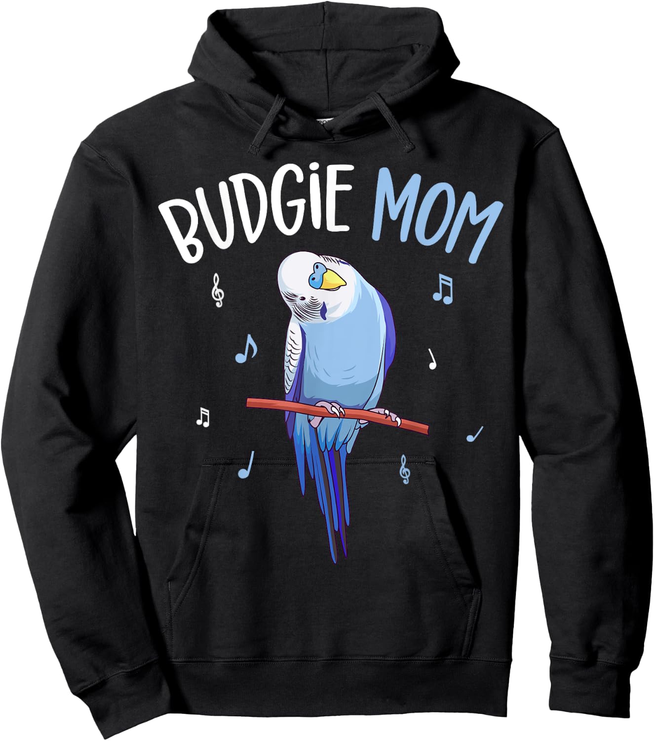 Budgie Mom Parakeet Budgerigar Funny Hoodie - Hoodie | Black
