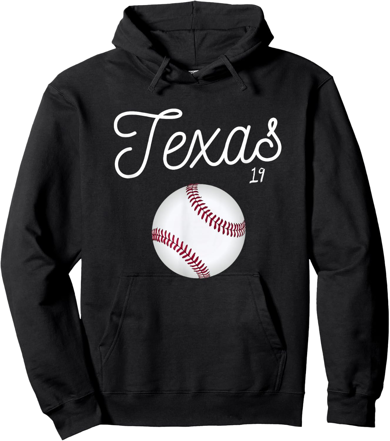 Texas Baseball 2019 Giant Ranger Ball Hoodie - Hoodie | Black