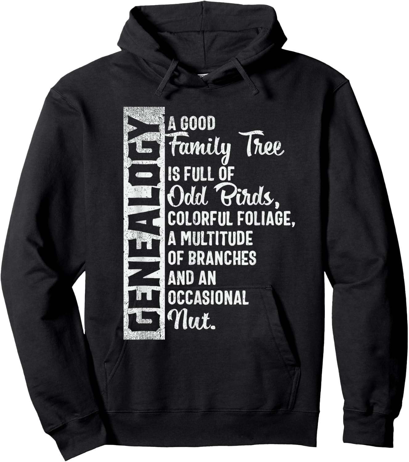 Custom Family Tree, Genealogy Design for Genealogist Hoodie - Hoodie | Black