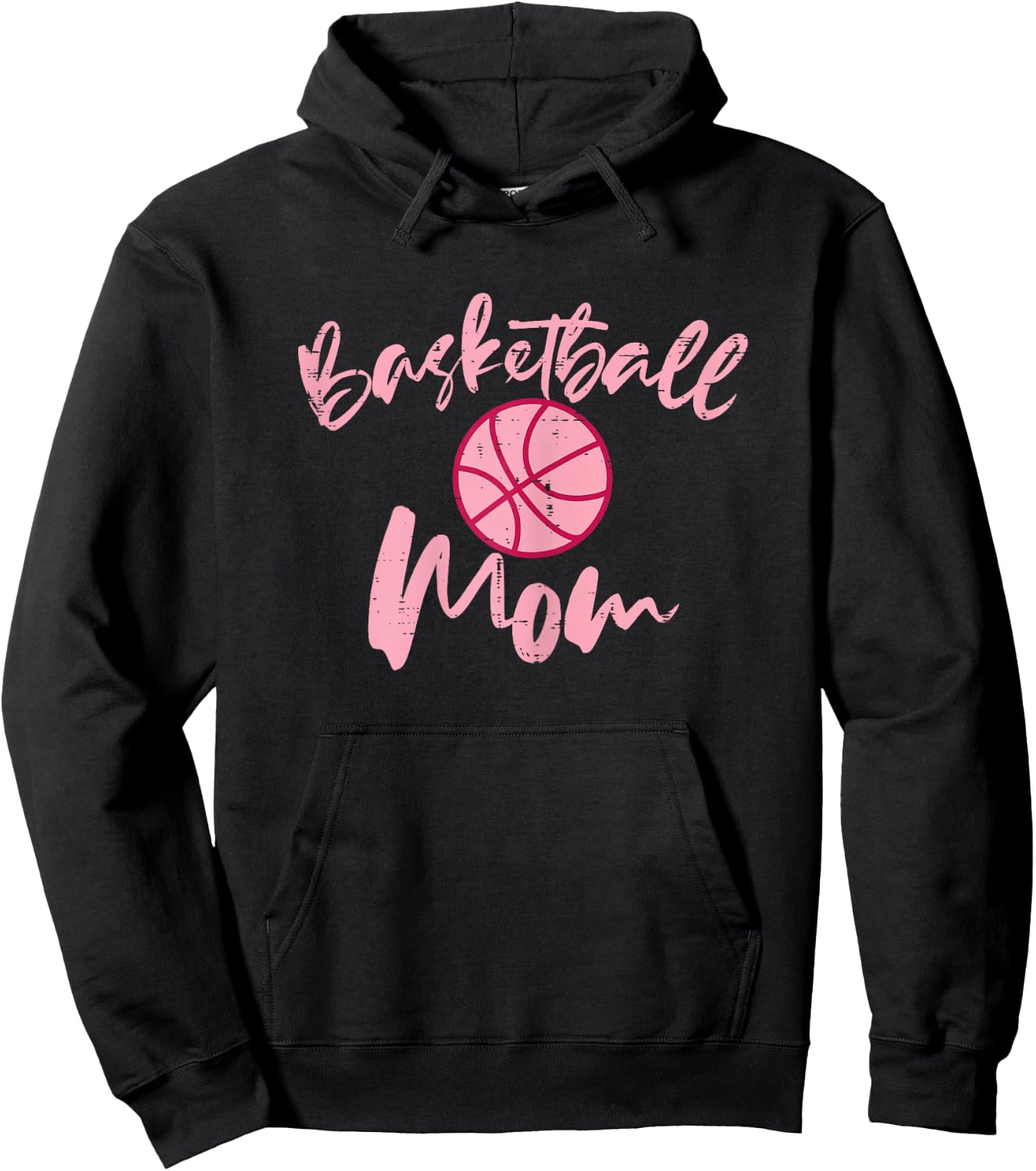 Basketball Mom Cute Mothers Day Sports Mama Mommy Women Hoodie - Hoodie | Black